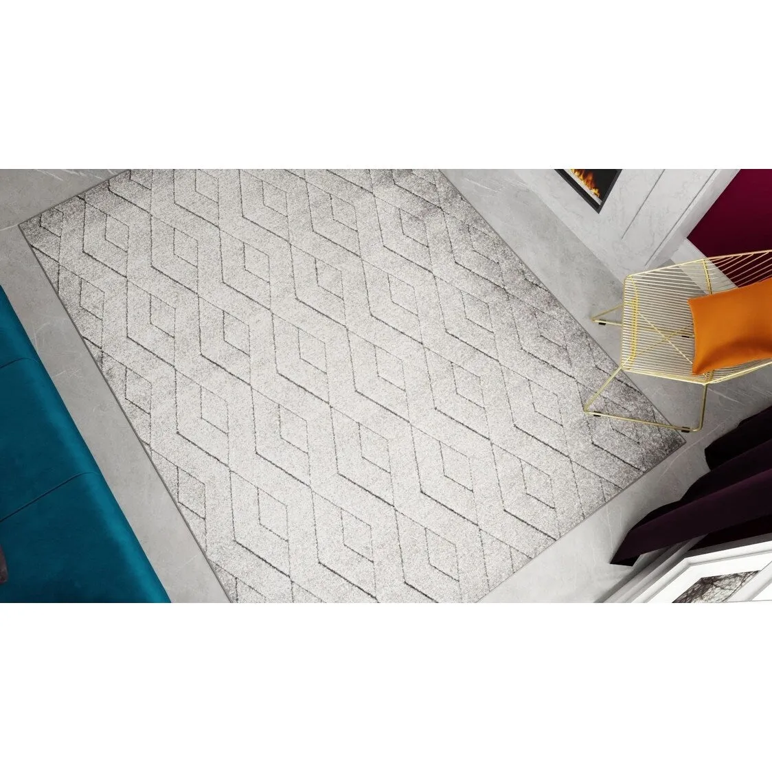 Cadence Geometric Modern Contemporary Rug Rugs America