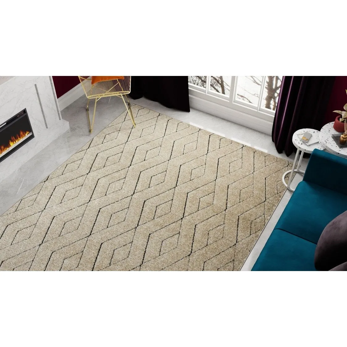 Cadence Geometric Modern Contemporary Rug Rugs America