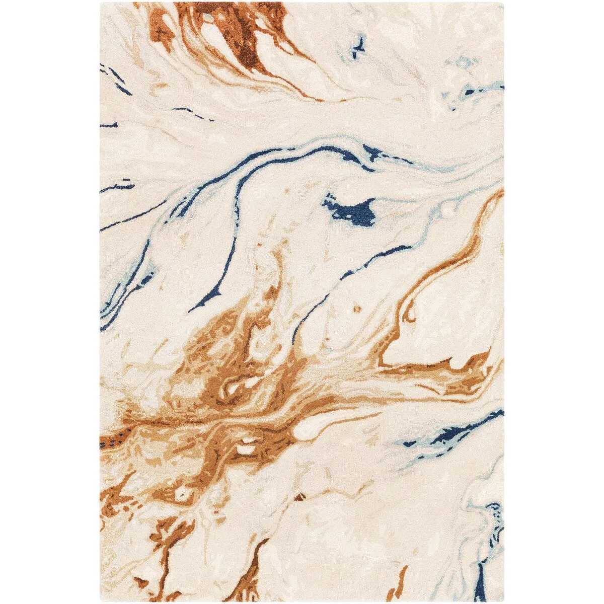 Cahbri Handmade Modern Abstract Wool Blend Area Rug