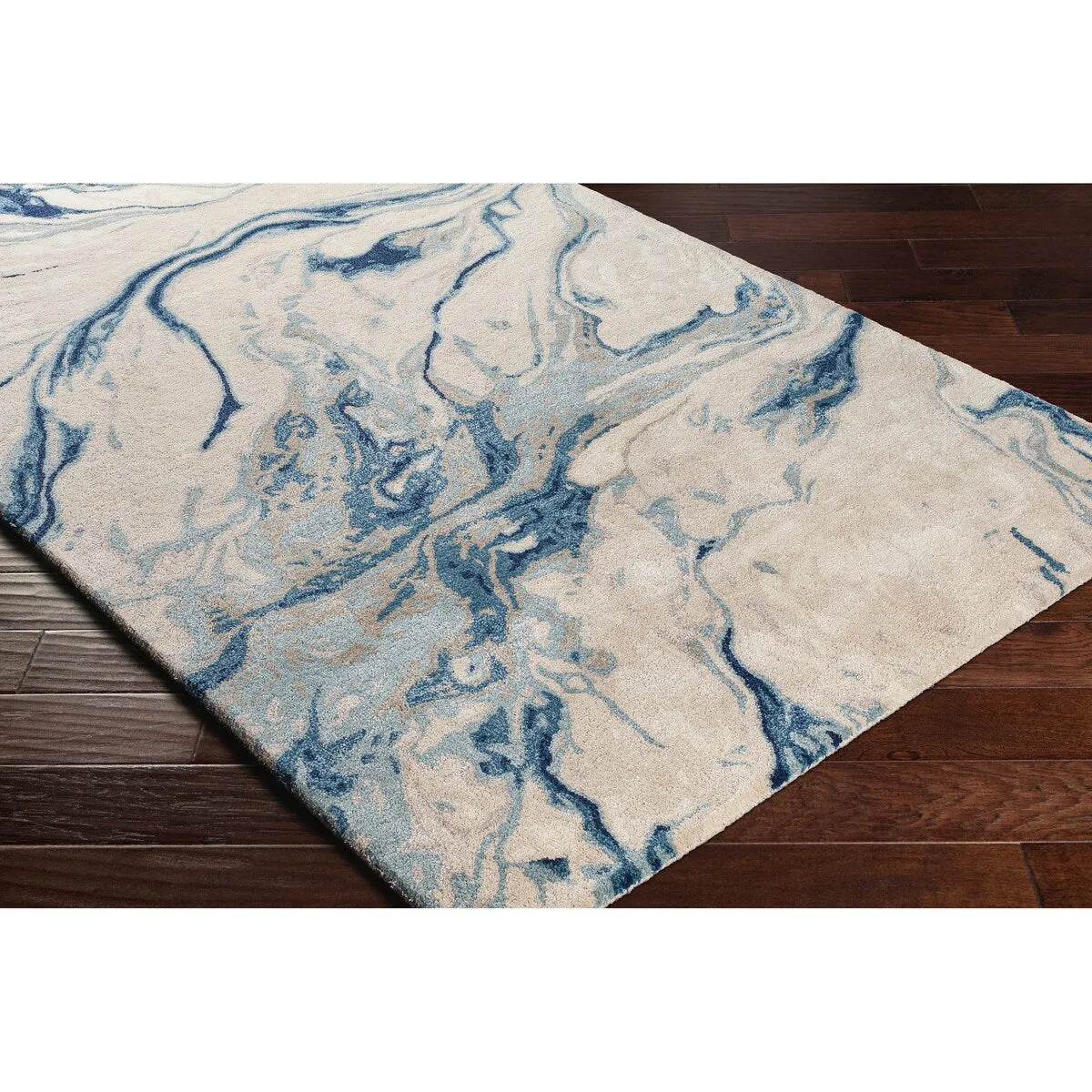 Cahbri Handmade Modern Abstract Wool Blend Area Rug