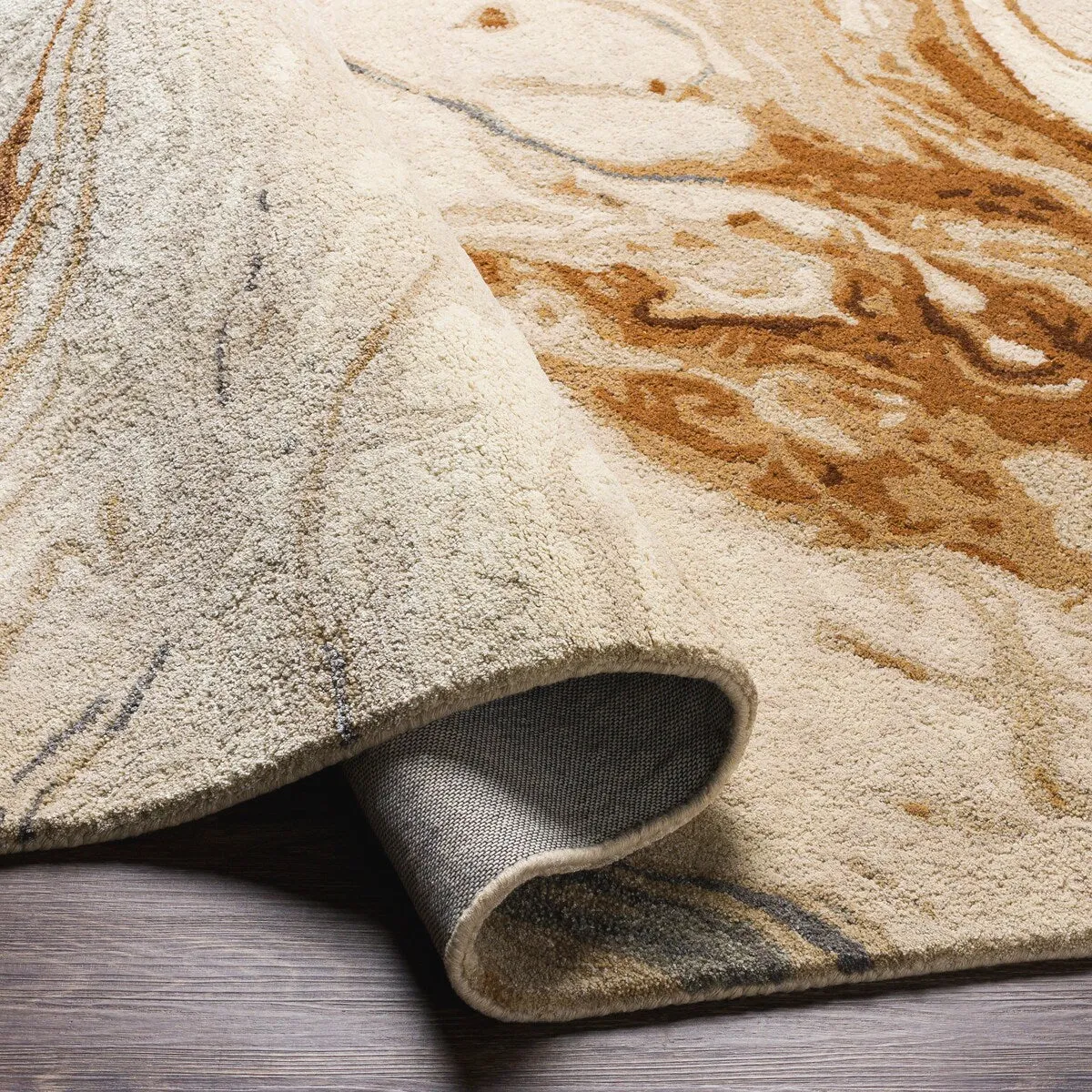Cahbri Handmade Modern Abstract Wool Blend Area Rug
