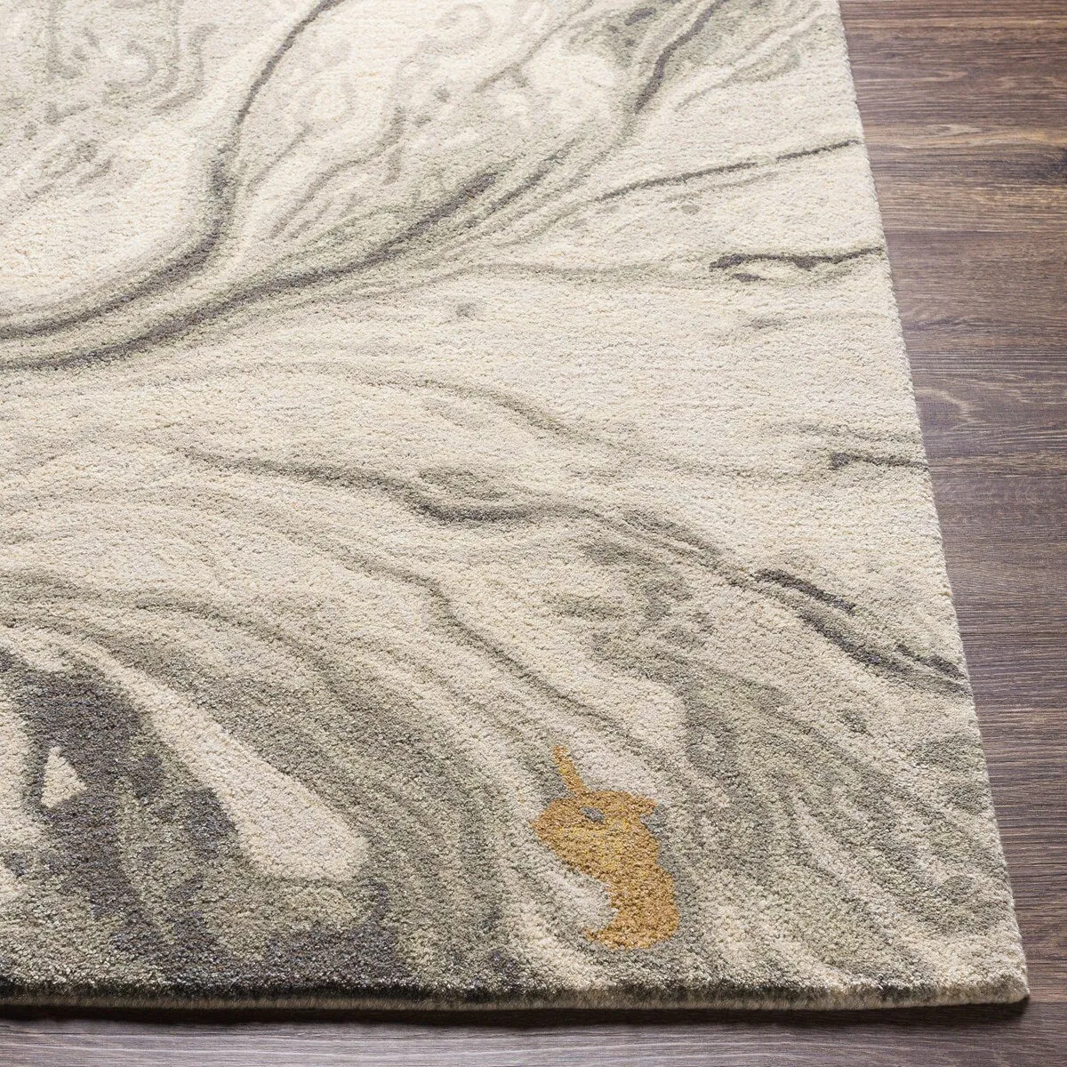 Cahbri Handmade Modern Abstract Wool Blend Area Rug