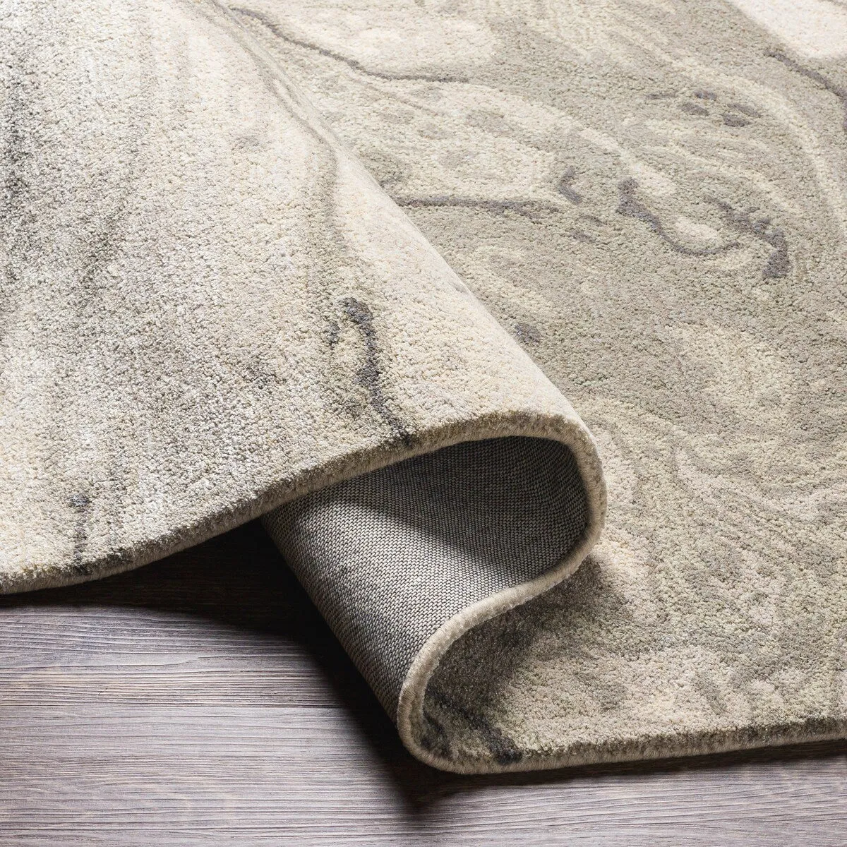 Cahbri Handmade Modern Abstract Wool Blend Area Rug