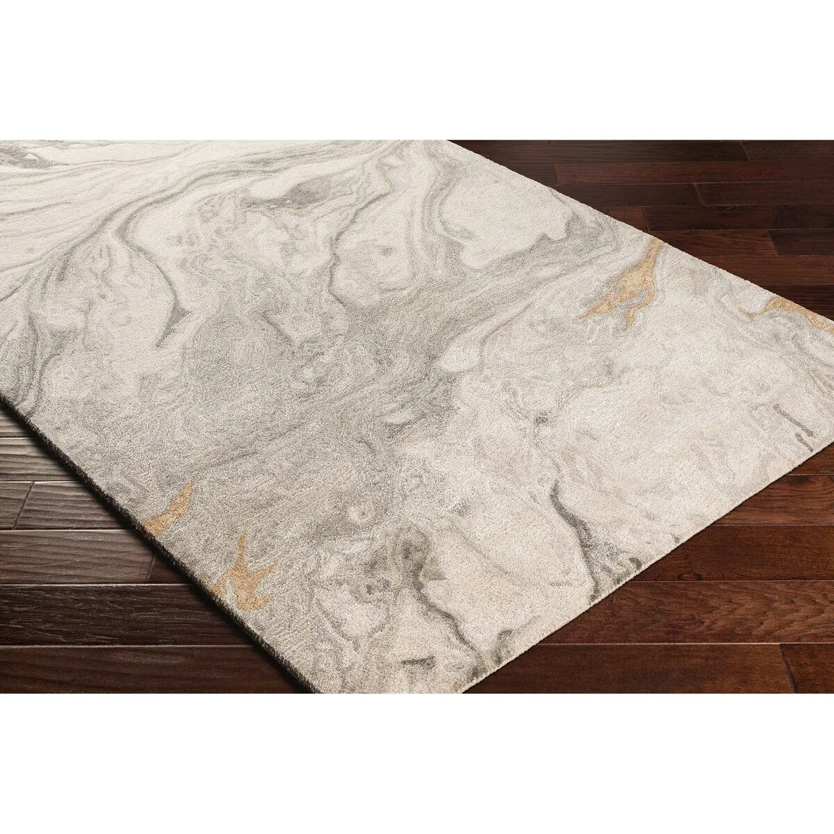 Cahbri Handmade Modern Abstract Wool Blend Area Rug