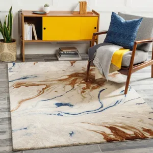 Cahbri Handmade Modern Abstract Wool Blend Area Rug