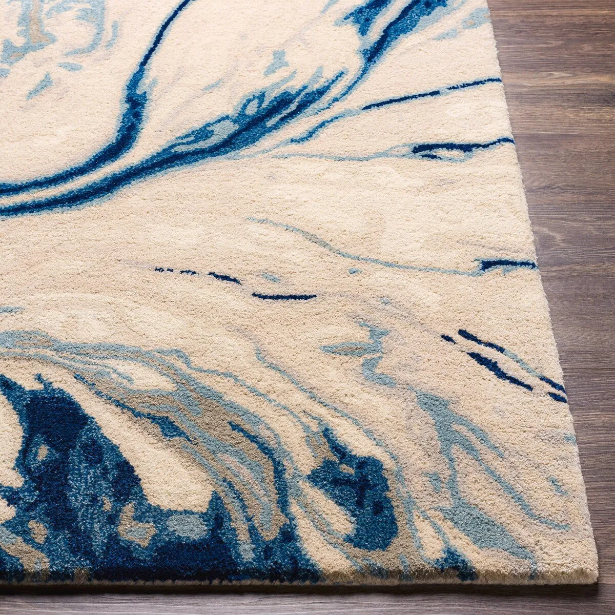 Cahbri Handmade Modern Abstract Wool Blend Area Rug