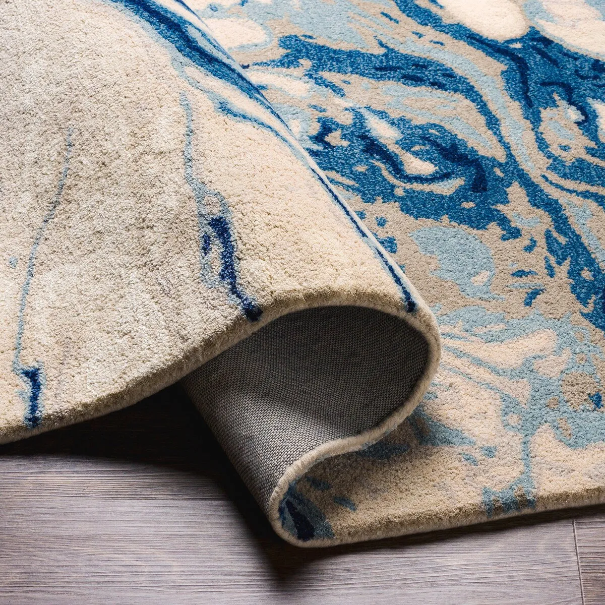Cahbri Handmade Modern Abstract Wool Blend Area Rug