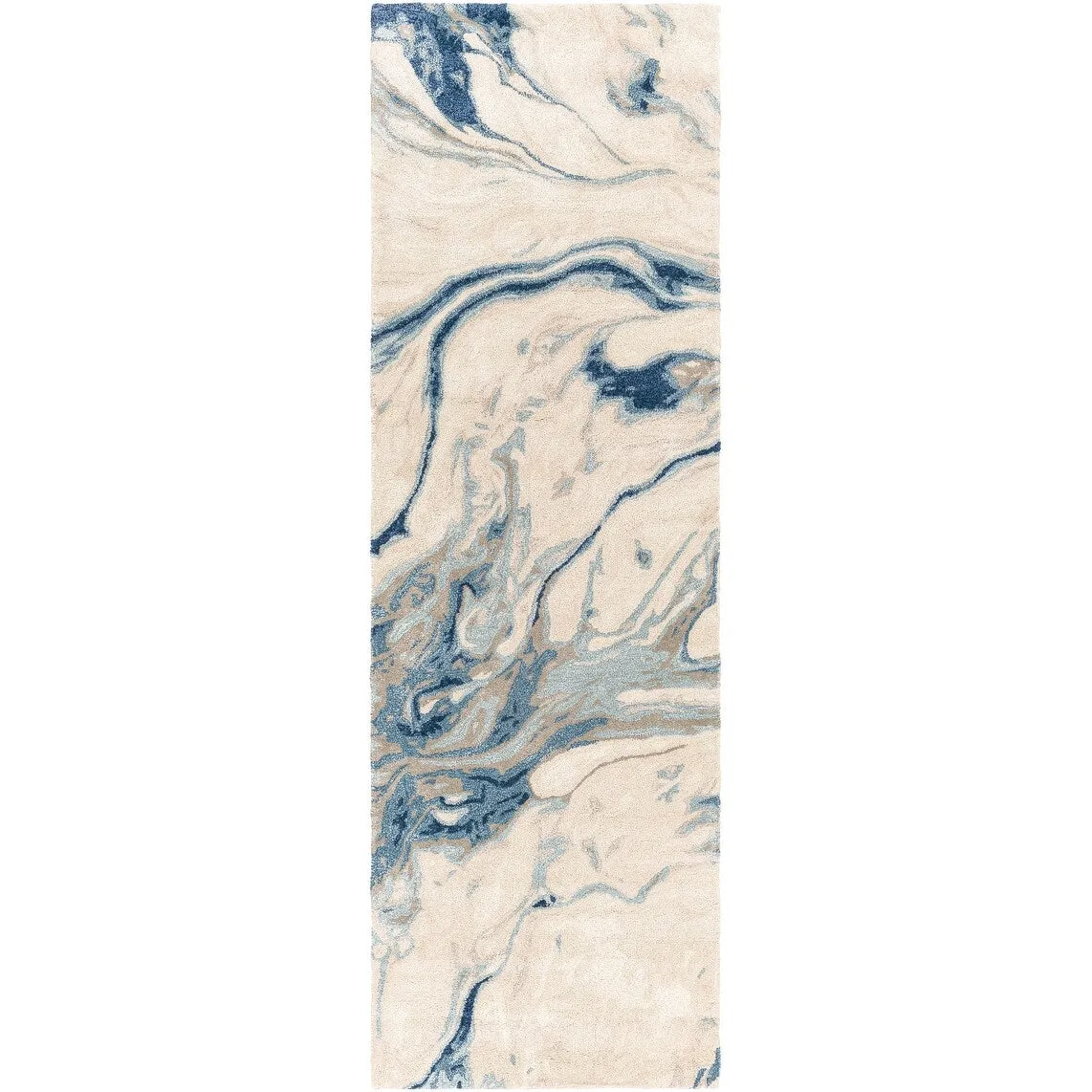 Cahbri Handmade Modern Abstract Wool Blend Area Rug