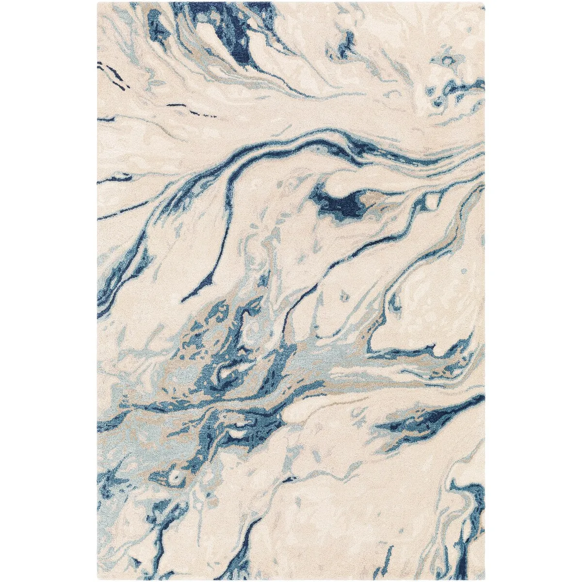 Cahbri Handmade Modern Abstract Wool Blend Area Rug