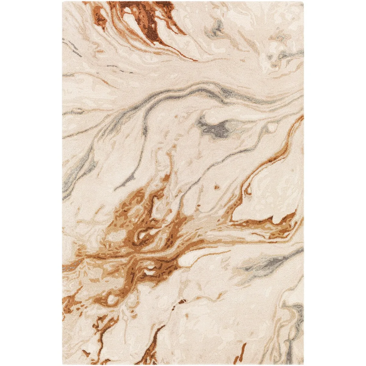 Cahbri Handmade Modern Abstract Wool Blend Area Rug