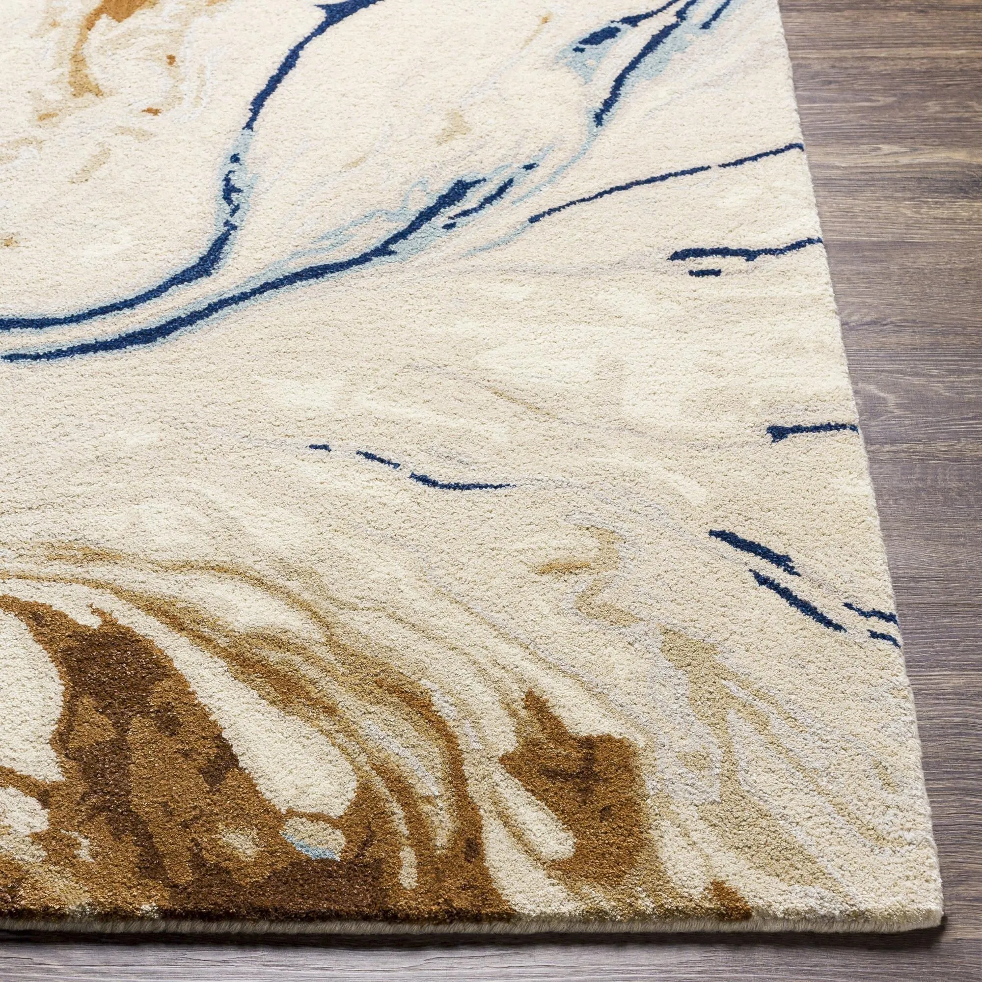 Cahbri Minimalist Abstract Hand Tufted Area Rug