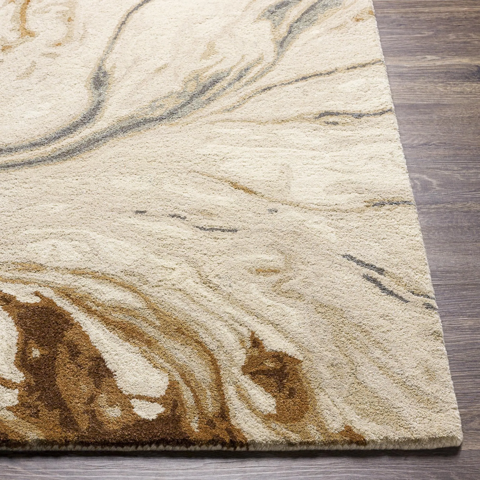 Cahbri Minimalist Abstract Hand Tufted Area Rug