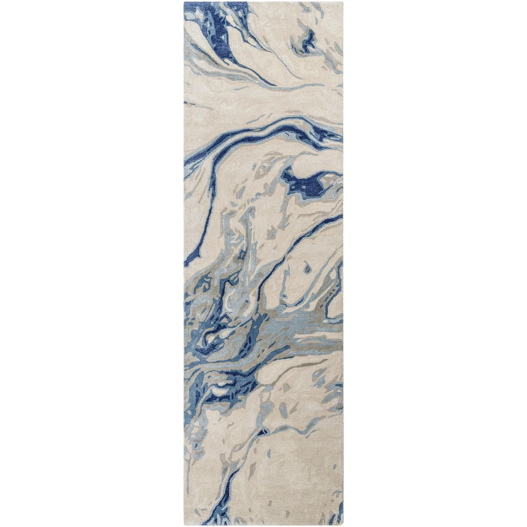Cahbri Minimalist Abstract Hand Tufted Area Rug