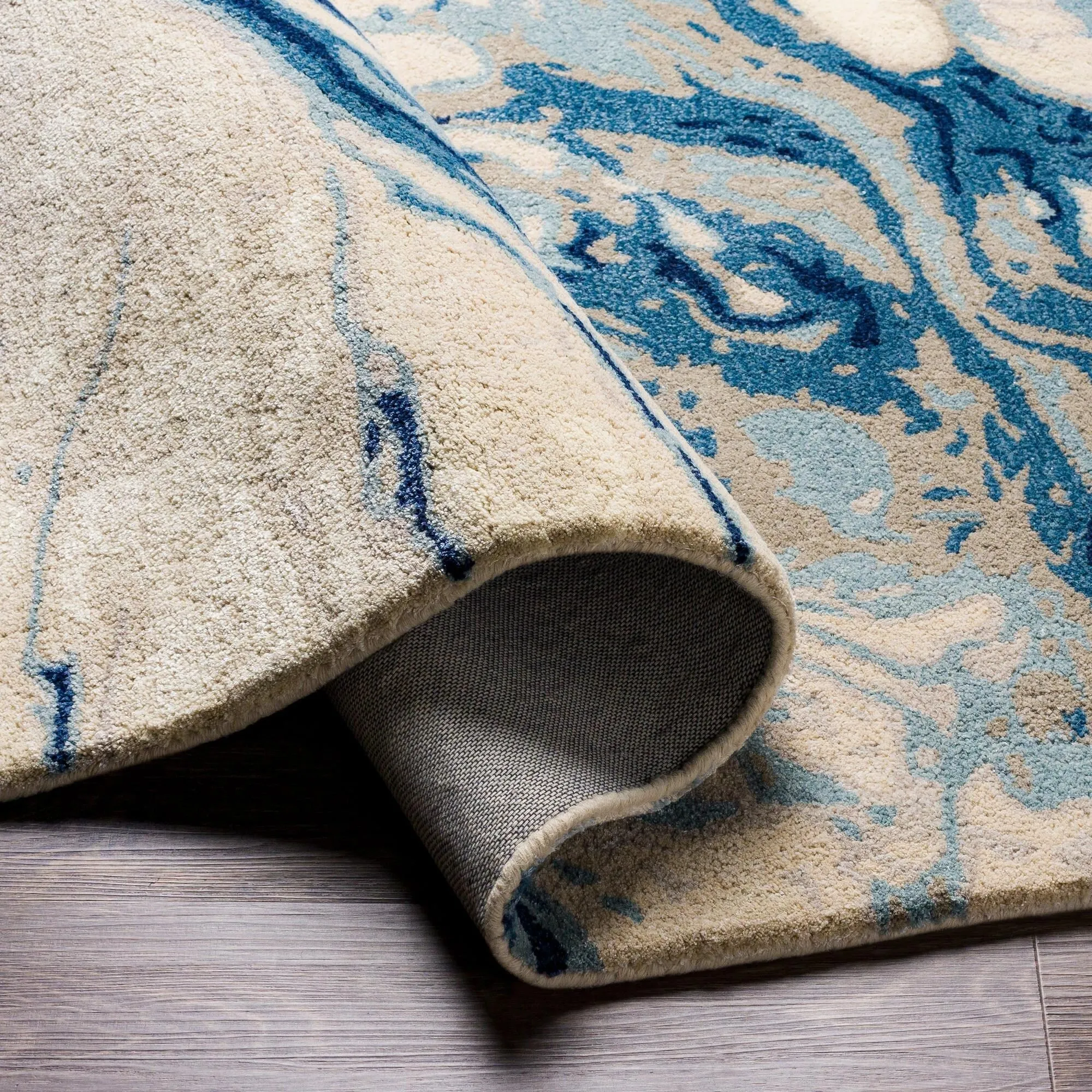 Cahbri Minimalist Abstract Hand Tufted Area Rug