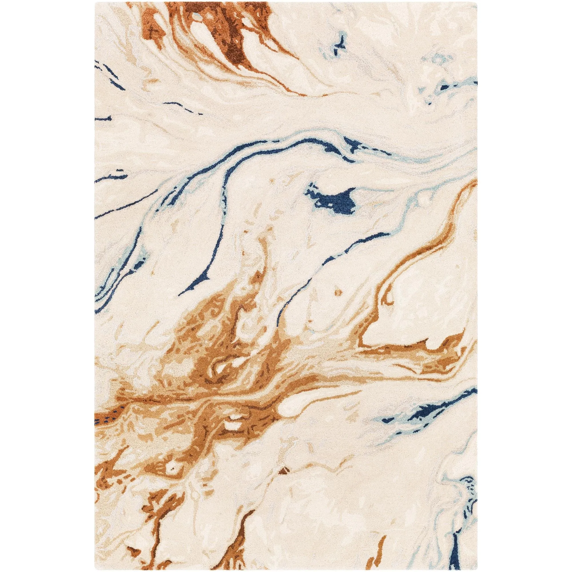 Cahbri Minimalist Abstract Hand Tufted Area Rug