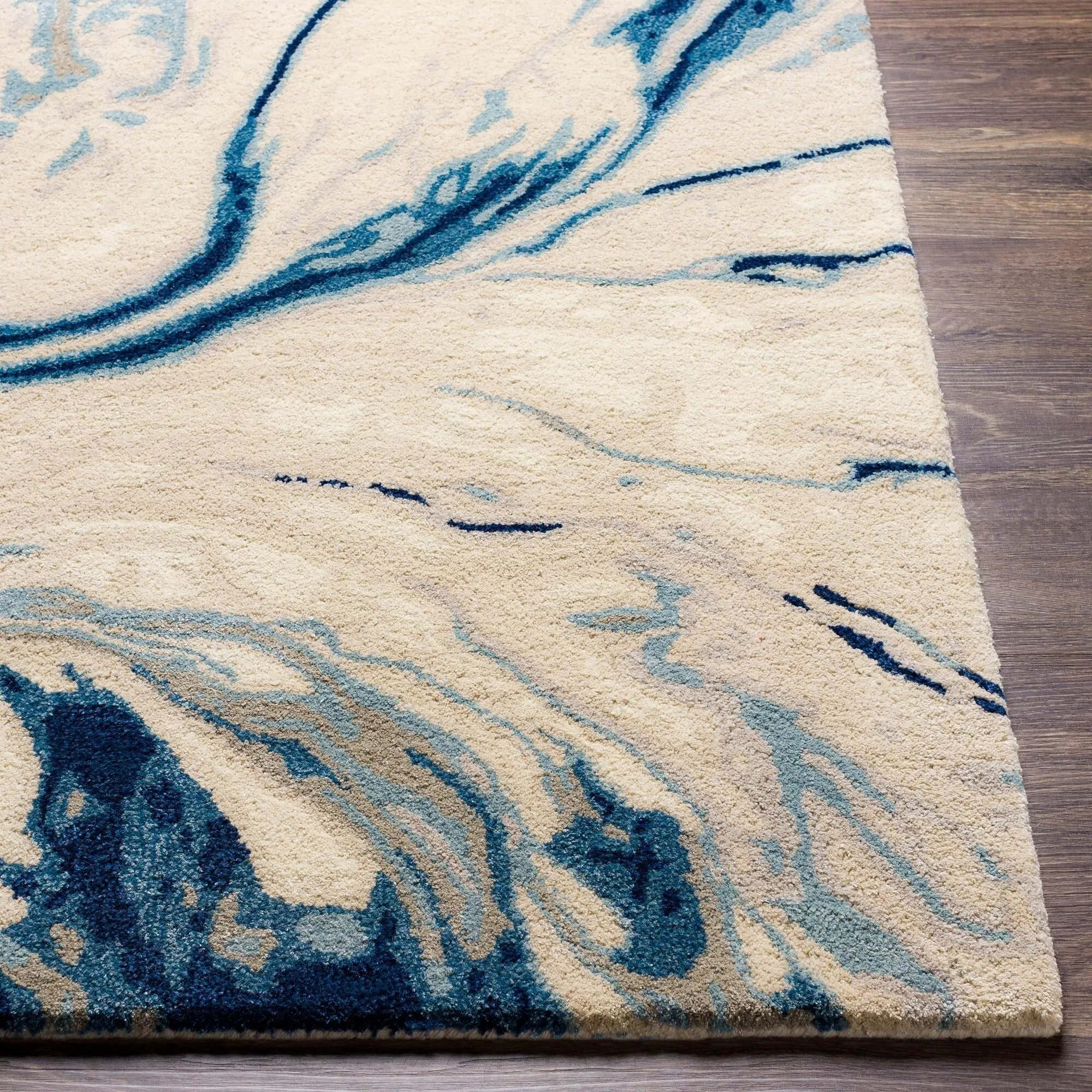 Cahbri Minimalist Abstract Hand Tufted Area Rug