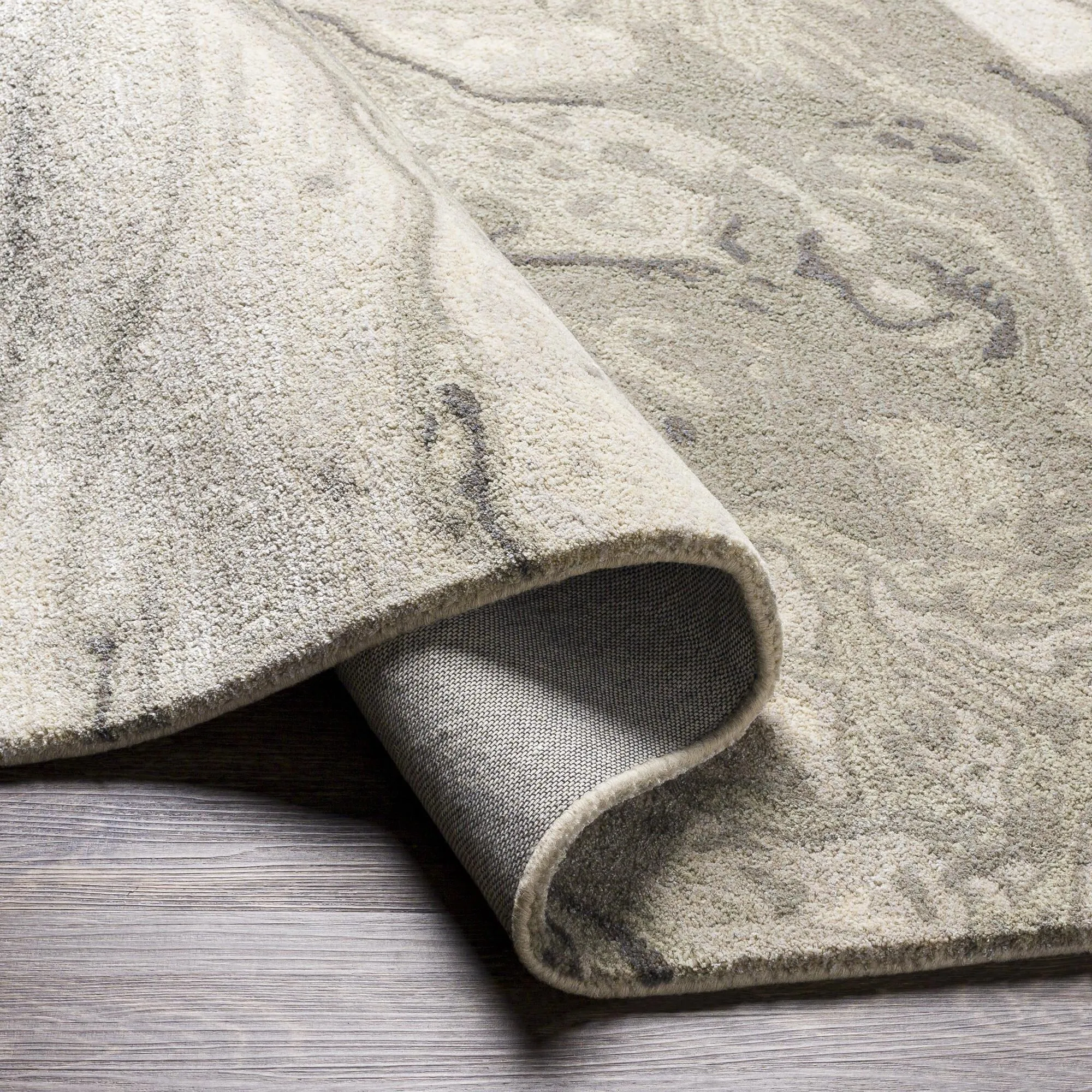 Cahbri Minimalist Abstract Hand Tufted Area Rug