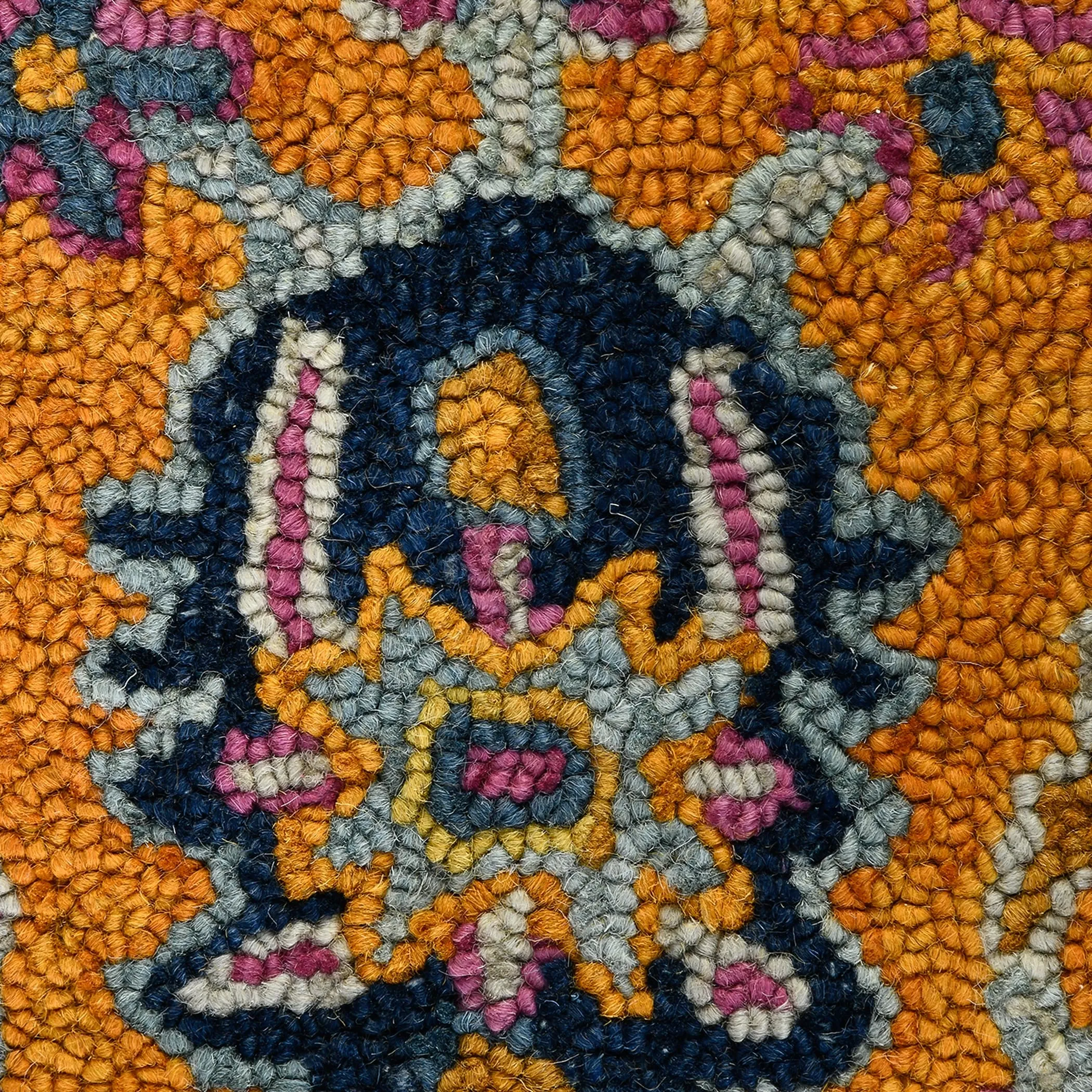 Calliope Sara Orange Hand-Tufted Wool Area Rug