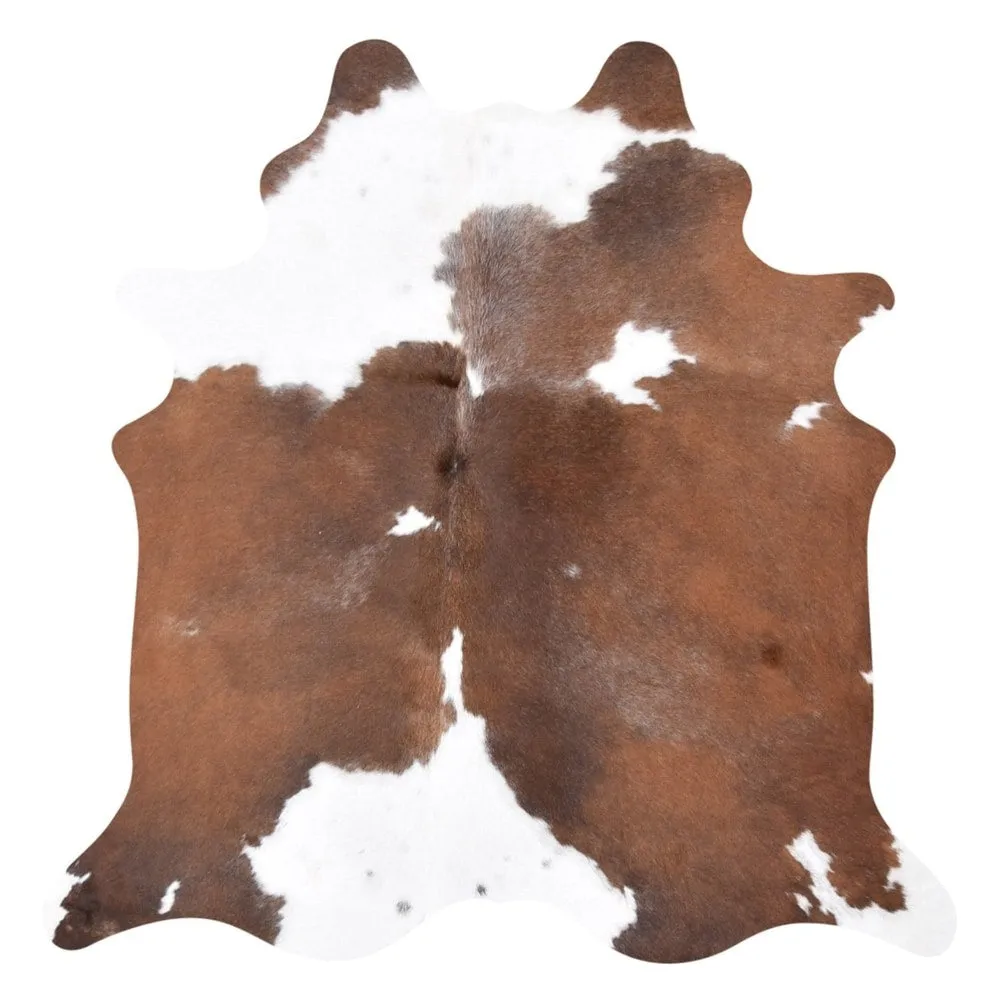 Carbon Loft McCrea Real Brown and White Cowhide Rug - 7' x 6' - 6' x 7'