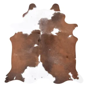 Carbon Loft McCrea Real Brown and White Cowhide Rug - 7' x 6' - 6' x 7'