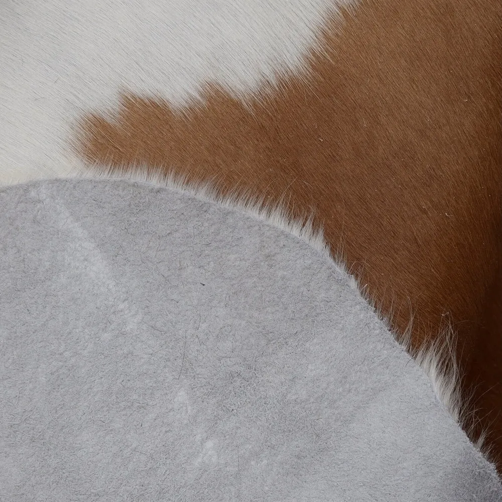 Carbon Loft McCrea Real Brown and White Cowhide Rug - 7' x 6' - 6' x 7'