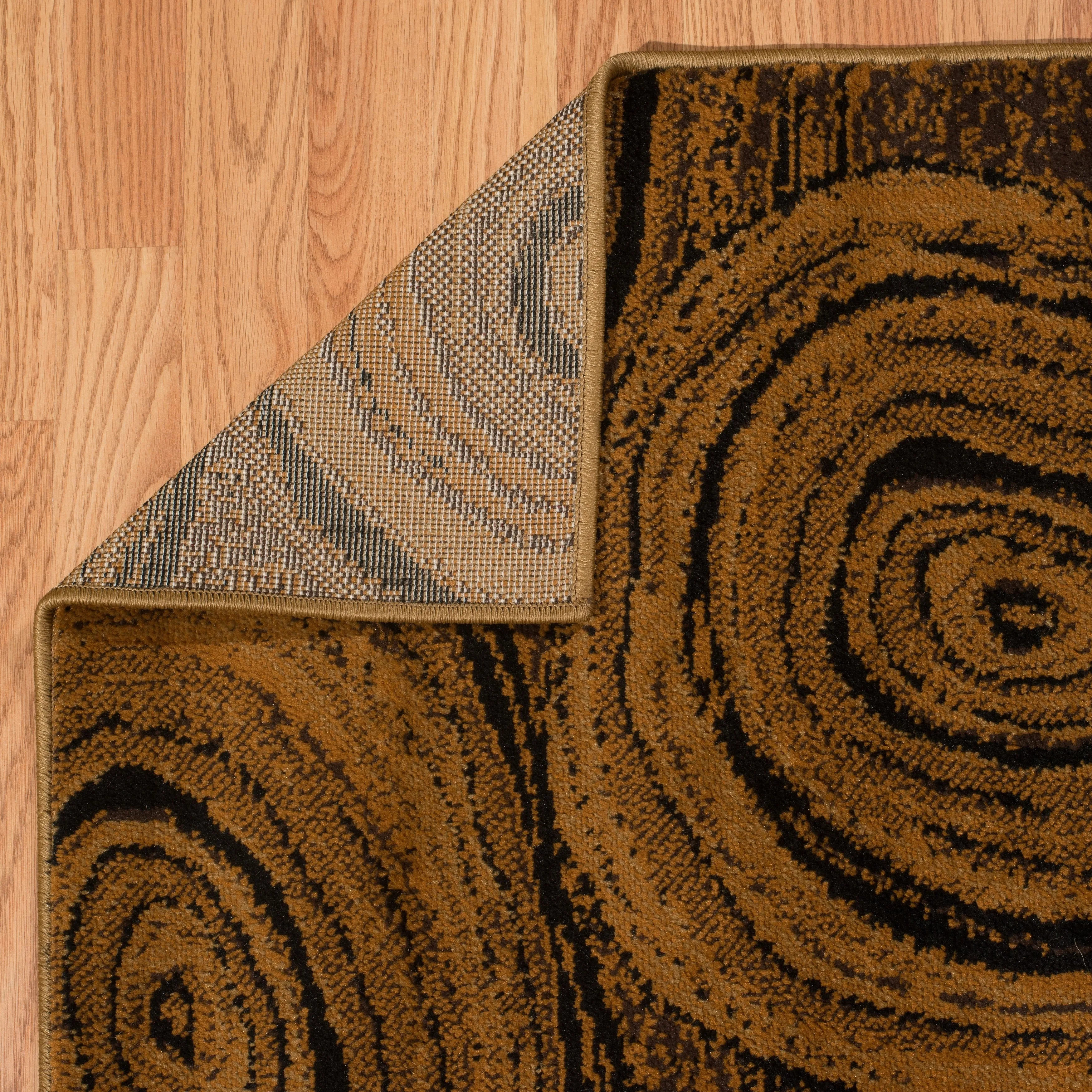 Carbon Loft Page Brown Rustic Area Rug