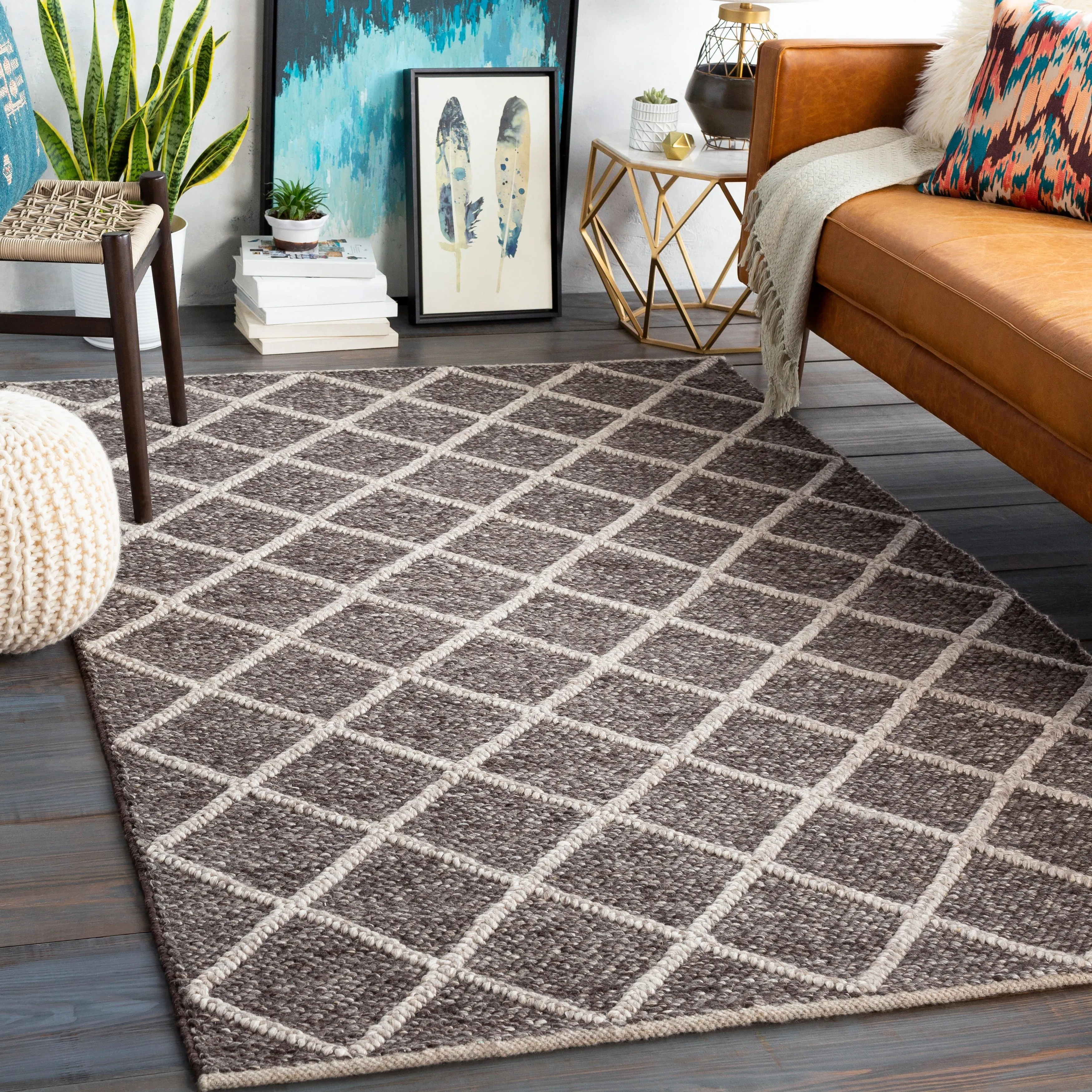 Carson Carrington Taxnas Handmade Wool Blend Nordic Area Rug