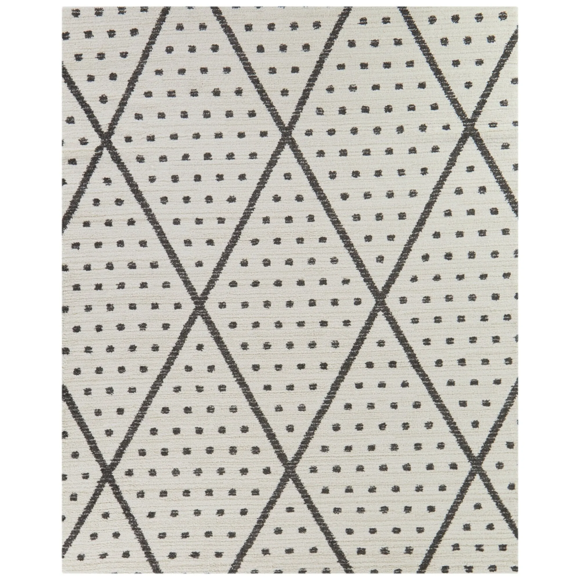 Cecile Polka Dot Diamond Trellis Area Rug