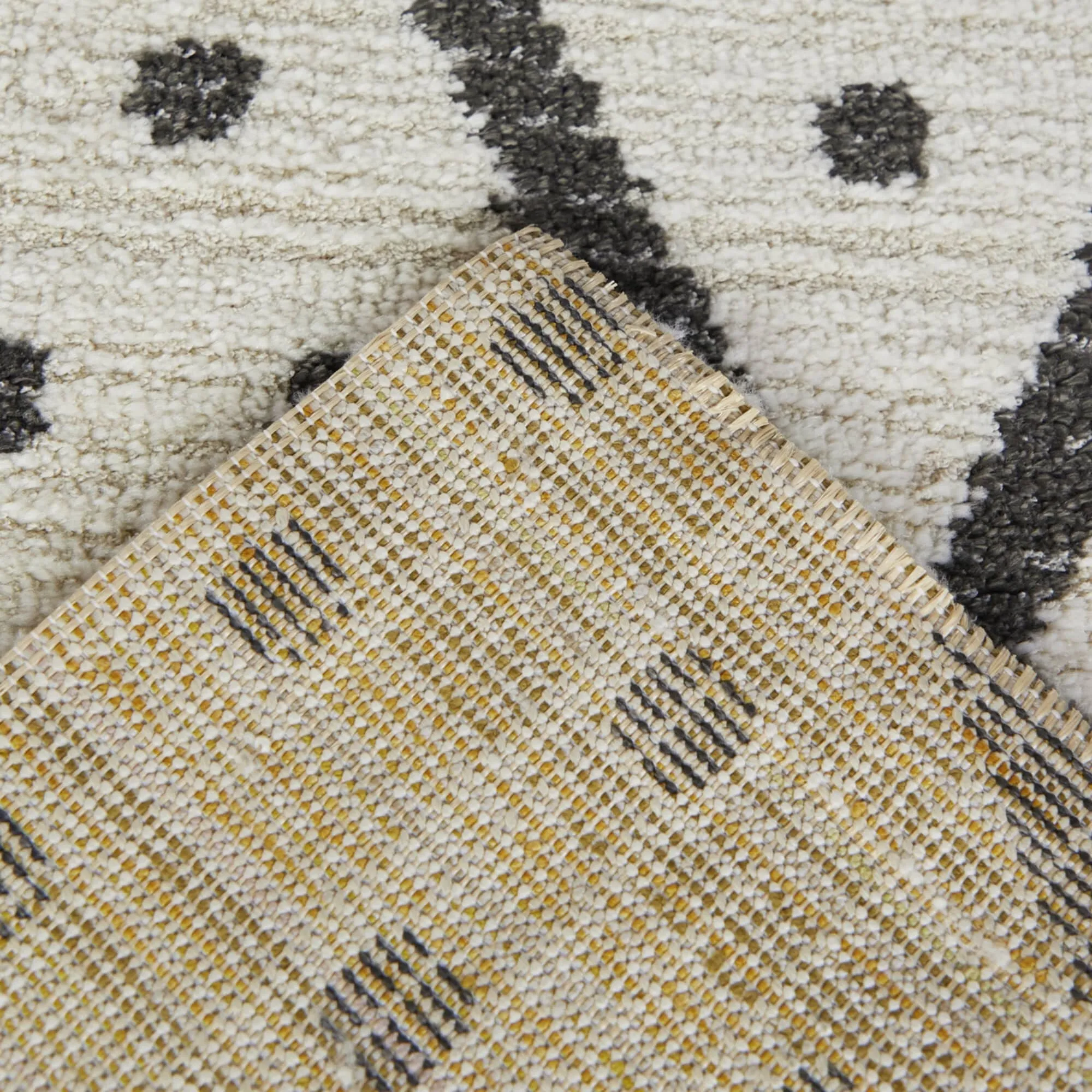 Cecile Polka Dot Diamond Trellis Area Rug