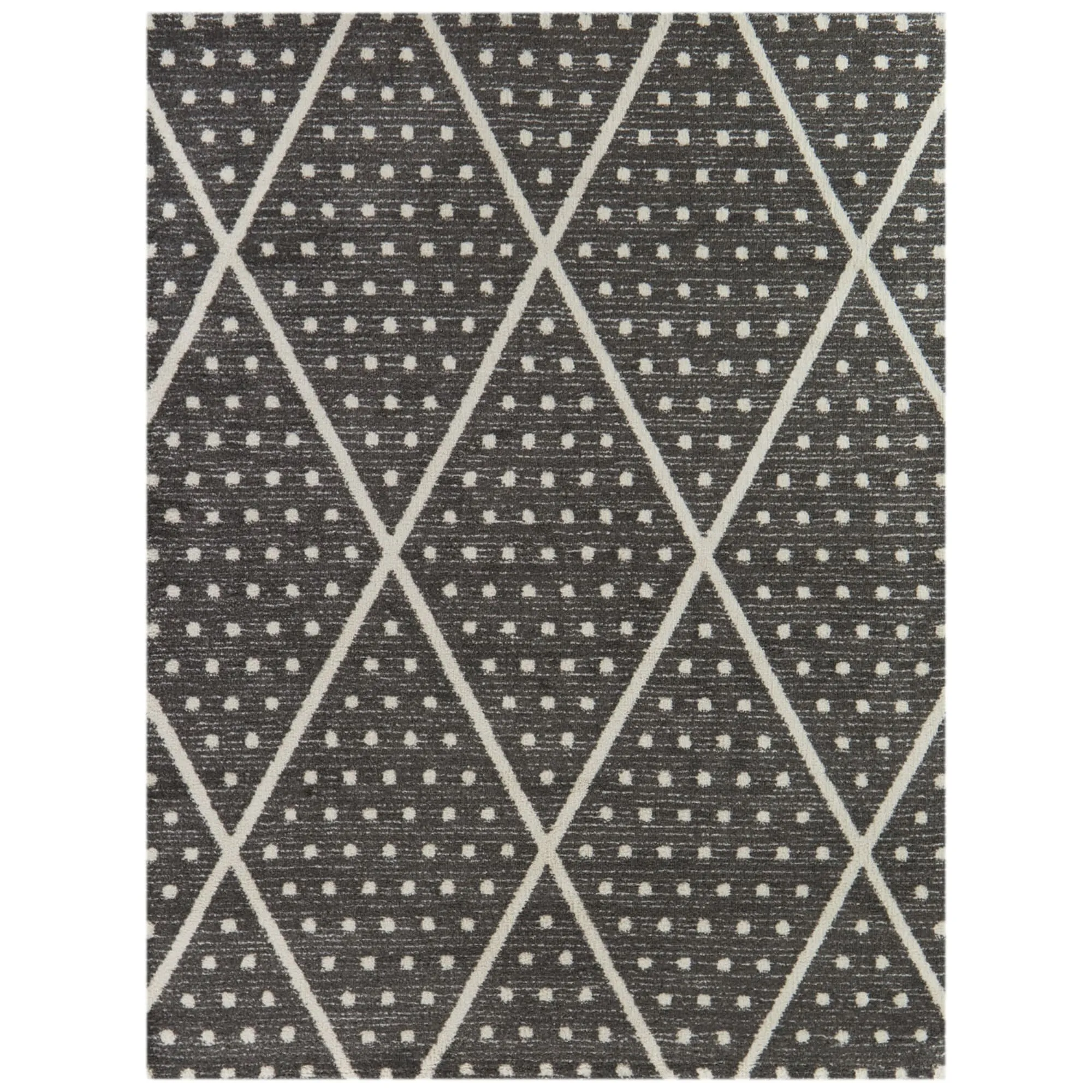 Cecile Polka Dot Diamond Trellis Area Rug