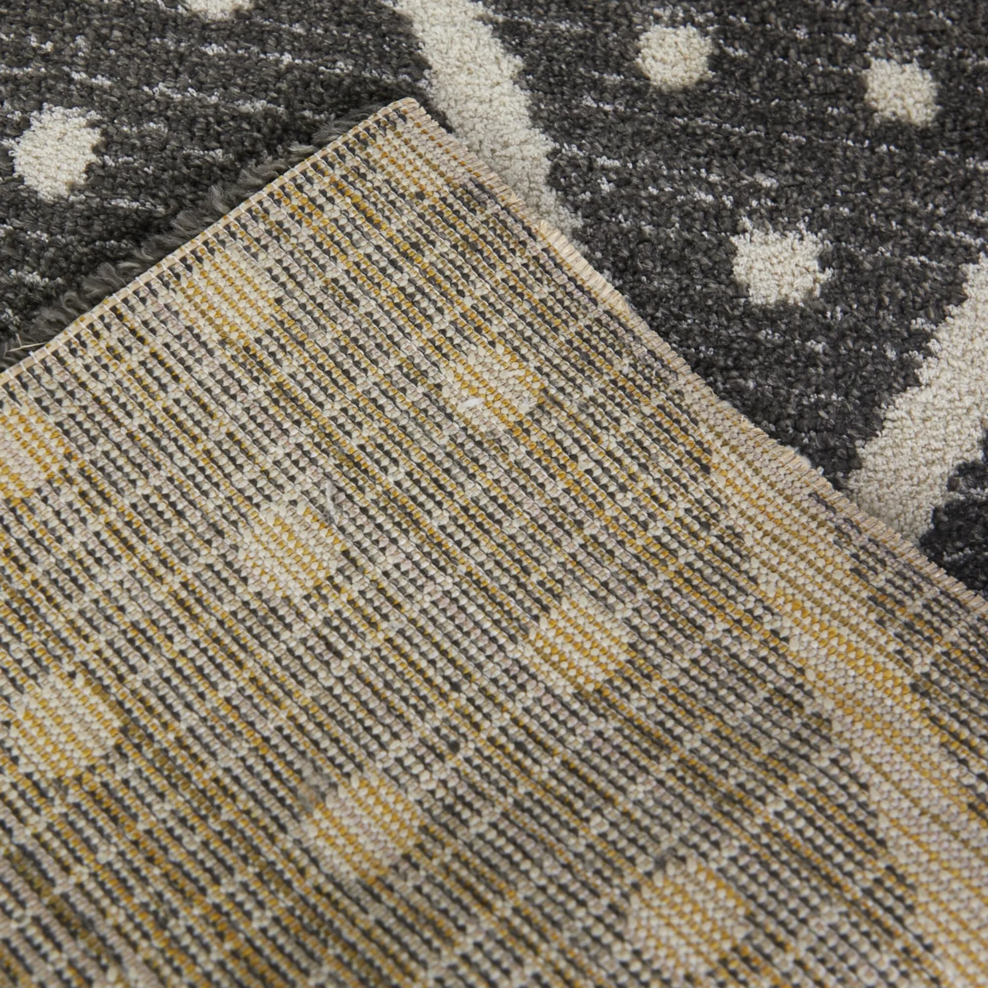 Cecile Polka Dot Diamond Trellis Area Rug