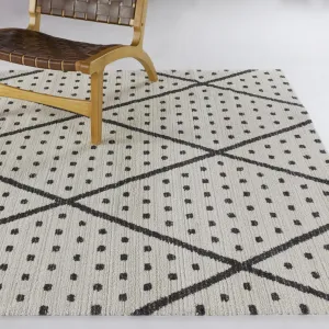 Cecile Polka Dot Diamond Trellis Area Rug
