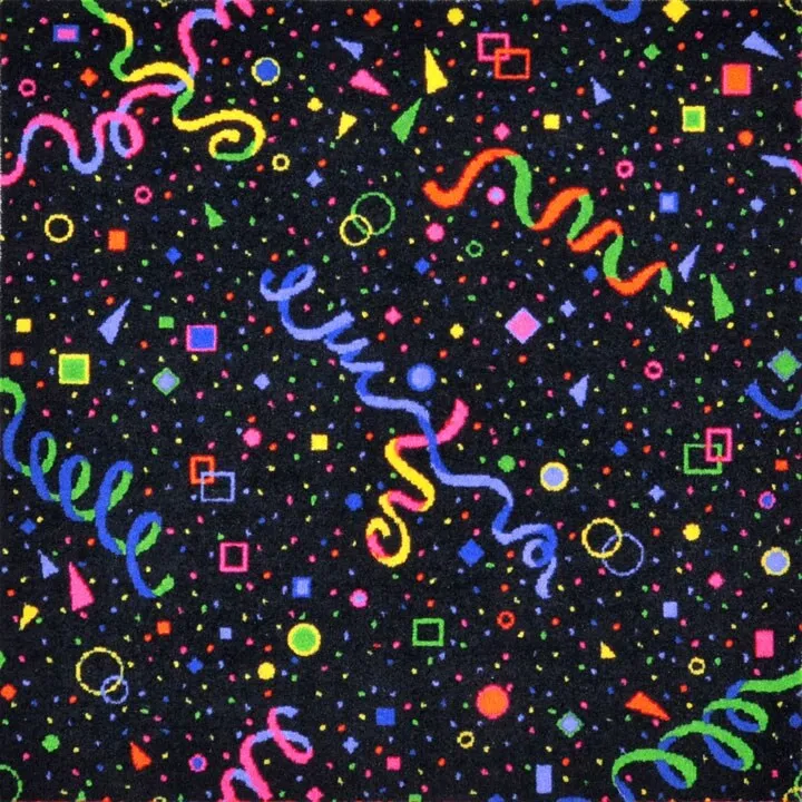 Celebration Fluorescent Nylon Area Rug