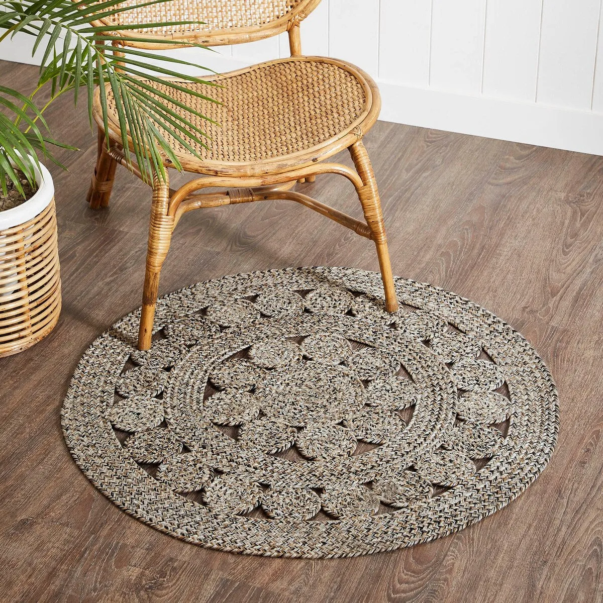 Celeste Blended Pebble Indoor/Outdoor Rug 3ft Round - 36 in