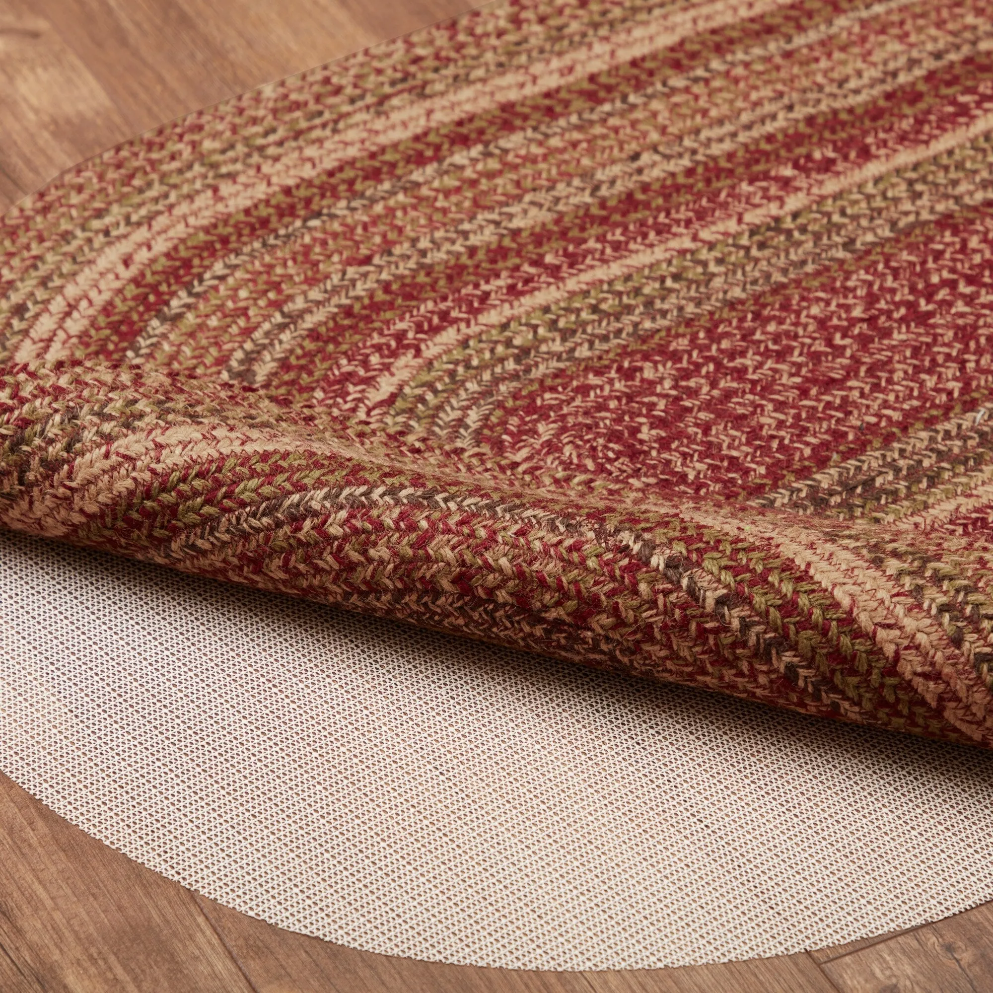Cider Mill Jute Rug Oval w/ Pad 27x48 - 27 x 48 Oval