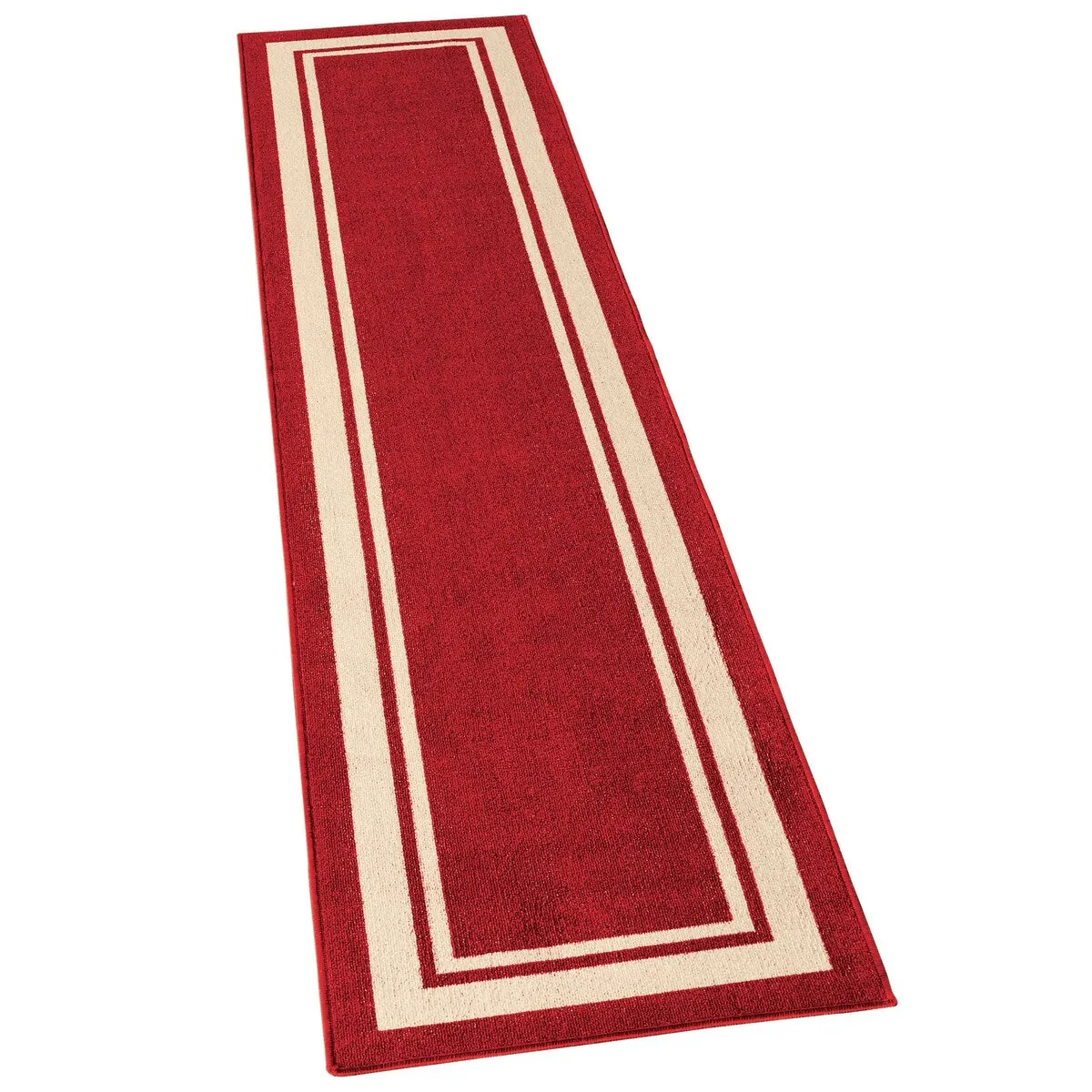 Classic Race Track Skid-Resistant Accent Runner Rugs