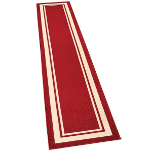 Classic Race Track Skid-Resistant Accent Runner Rugs