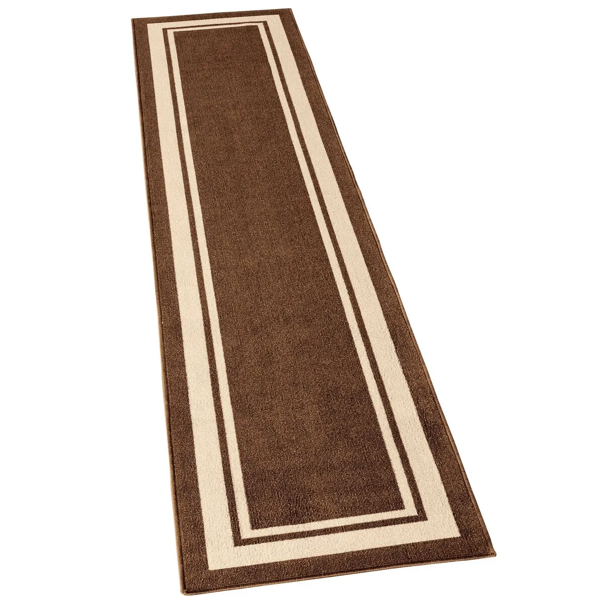 Classic Race Track Skid-Resistant Accent Runner Rugs