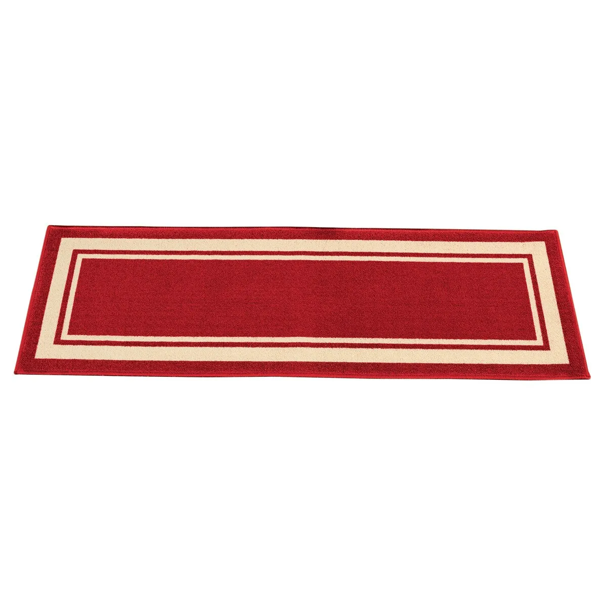 Classic Race Track Skid-Resistant Accent Runner Rugs