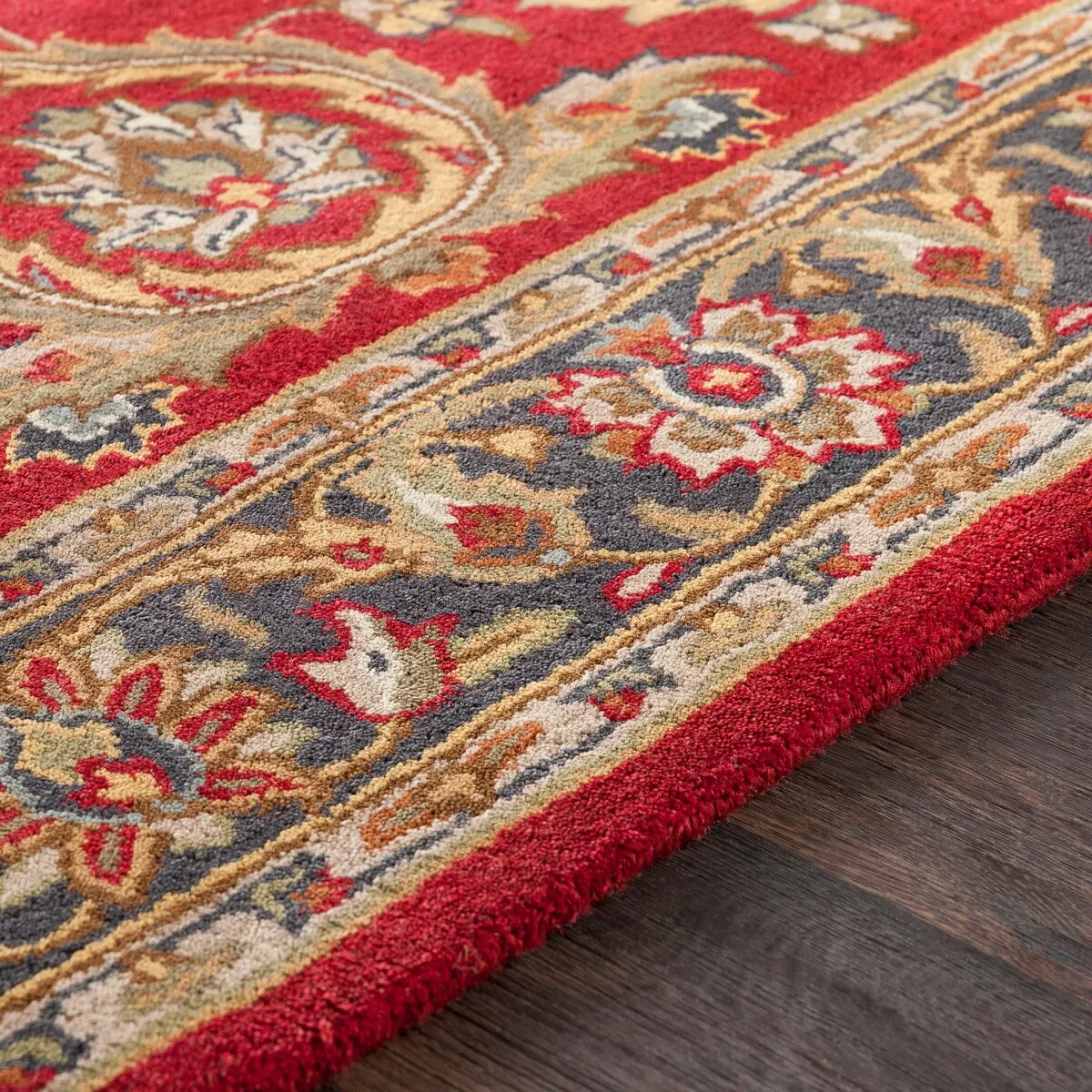 Colonial Home Red Traditional Oriental Handmade Runner - 2'3 x 10'