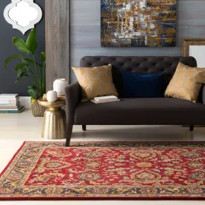 Colonial Home Red Traditional Oriental Handmade Runner - 2'3 x 10'