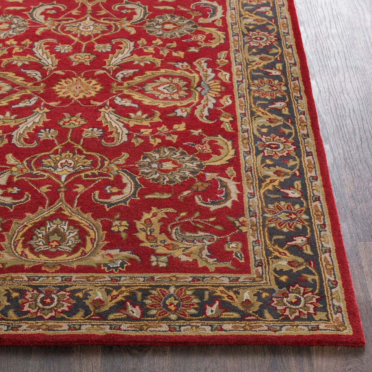 Colonial Home Red Traditional Oriental Handmade Runner - 2'3 x 10'