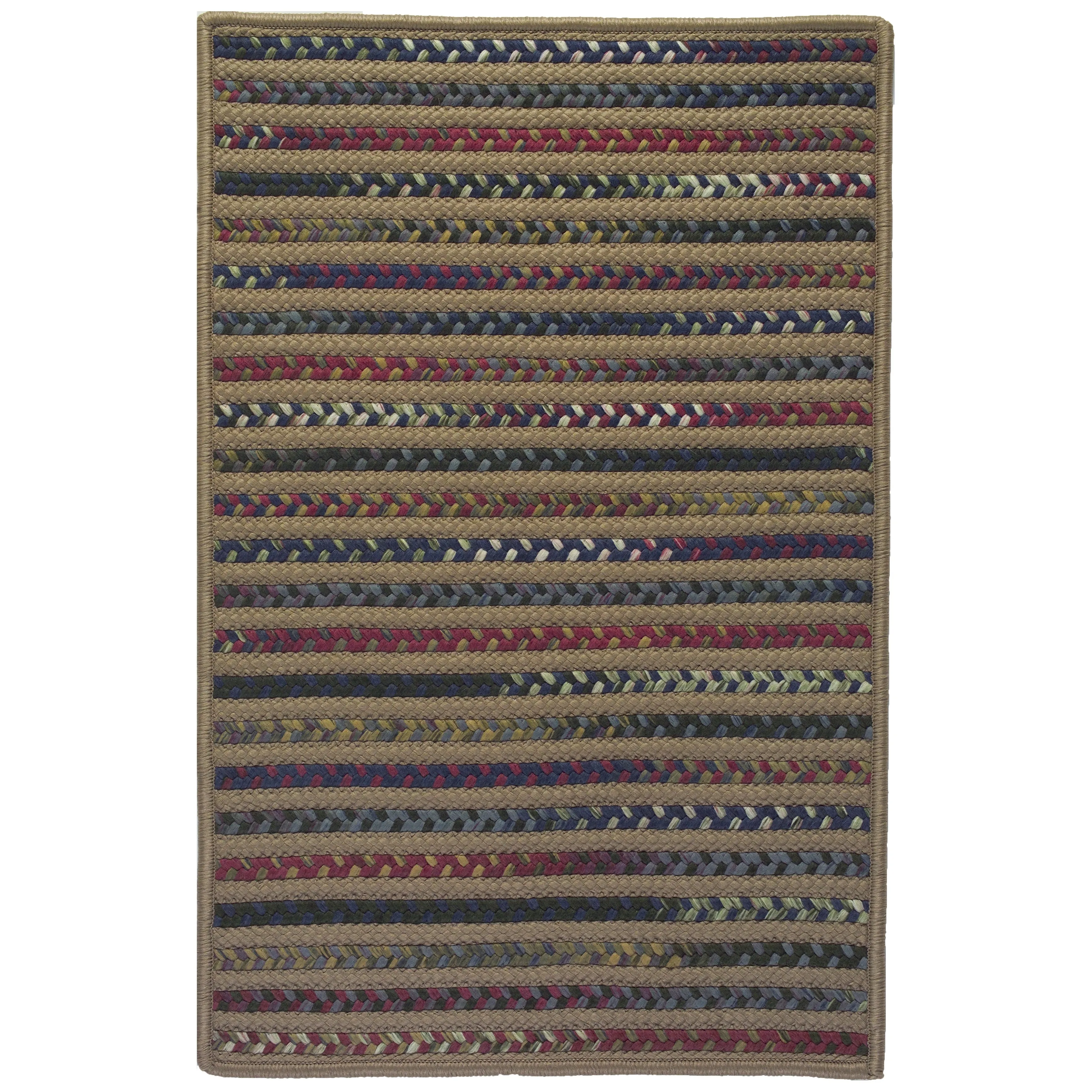 Colonial Mills Phoenix Multicolor Geometric Striped Braided Area Rug