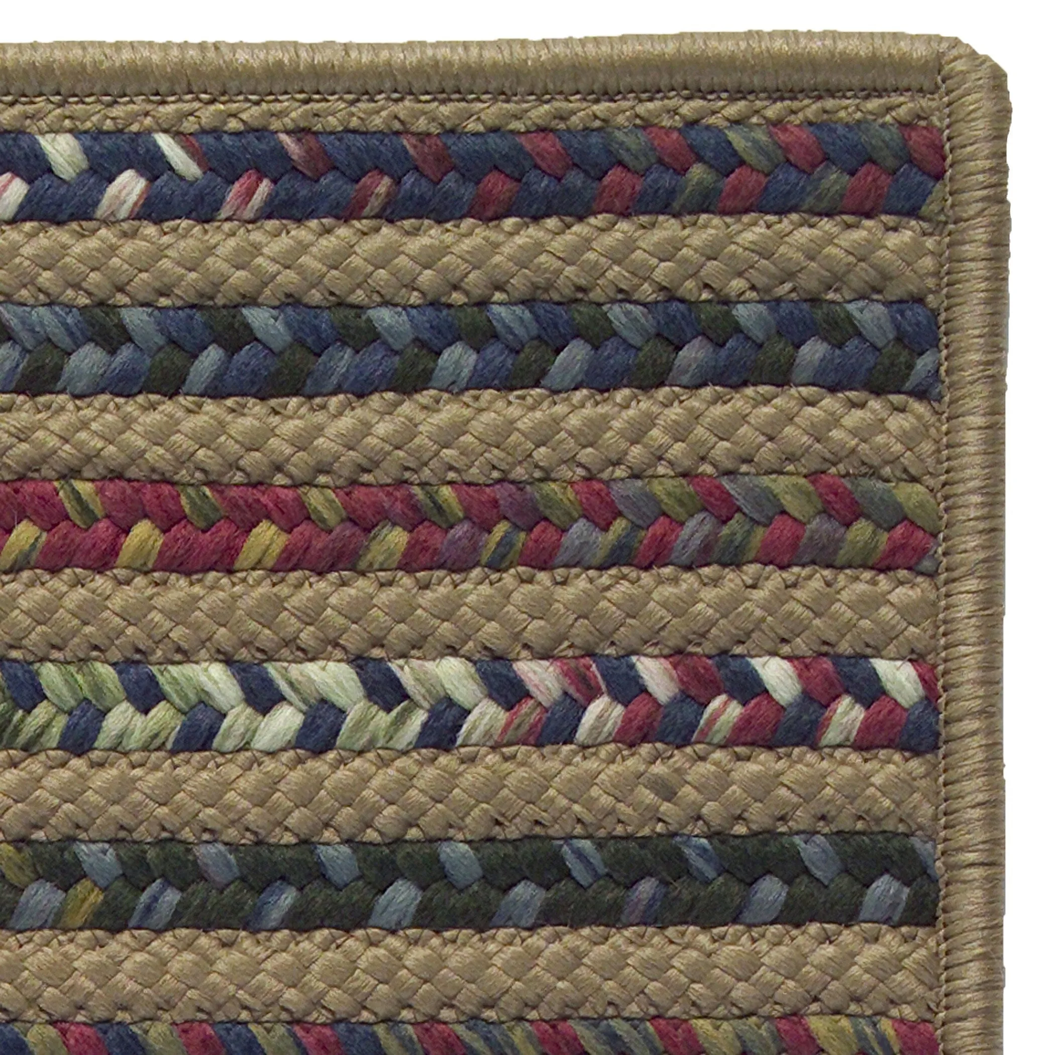 Colonial Mills Phoenix Multicolor Geometric Striped Braided Area Rug