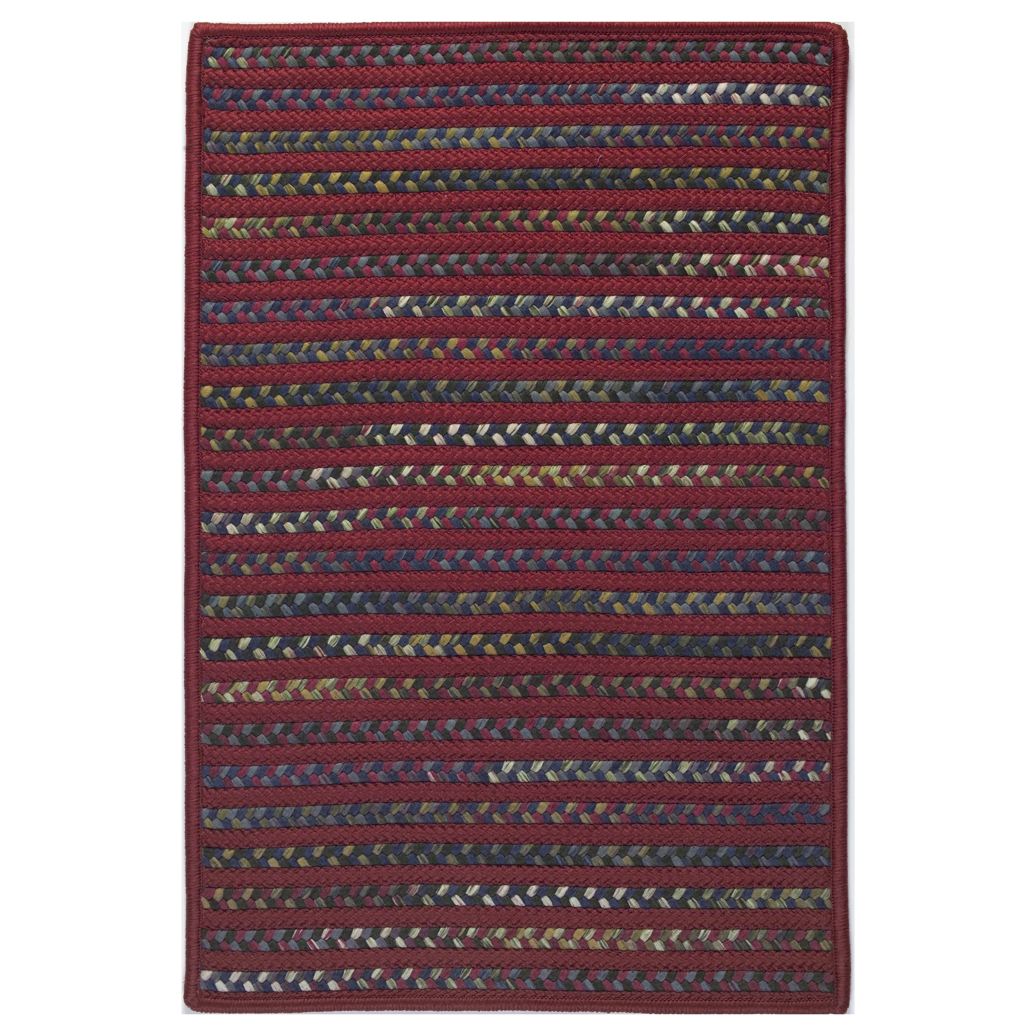 Colonial Mills Phoenix Multicolor Geometric Striped Braided Area Rug