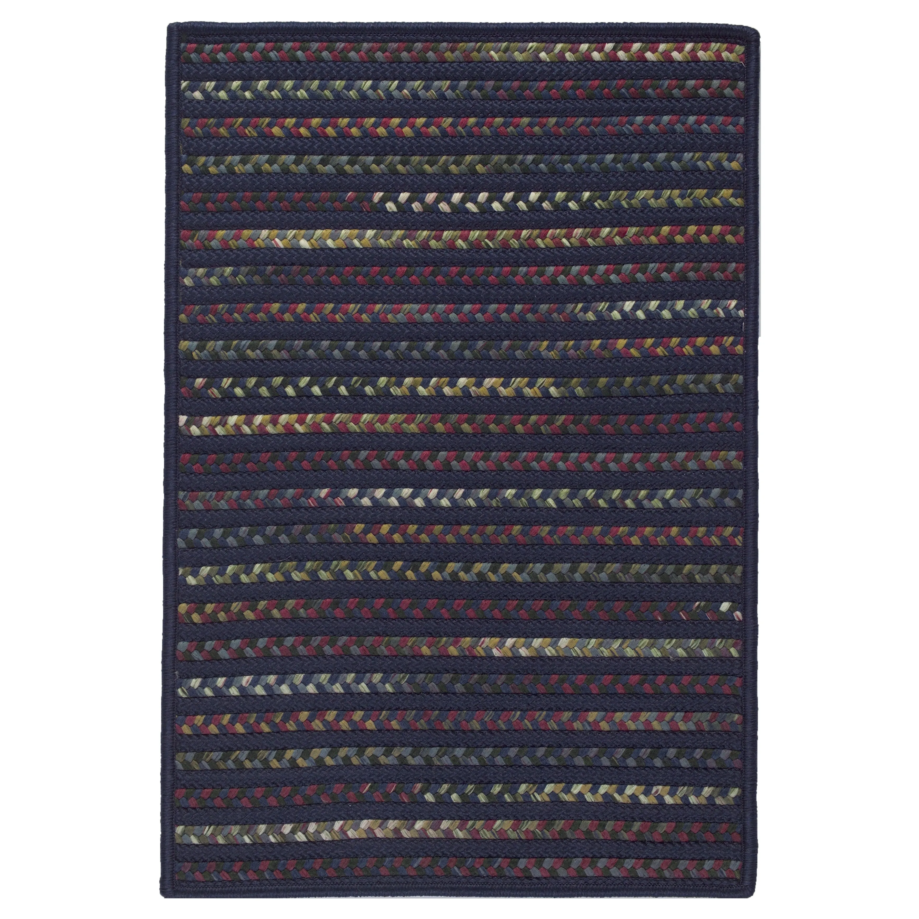 Colonial Mills Phoenix Multicolor Geometric Striped Braided Area Rug