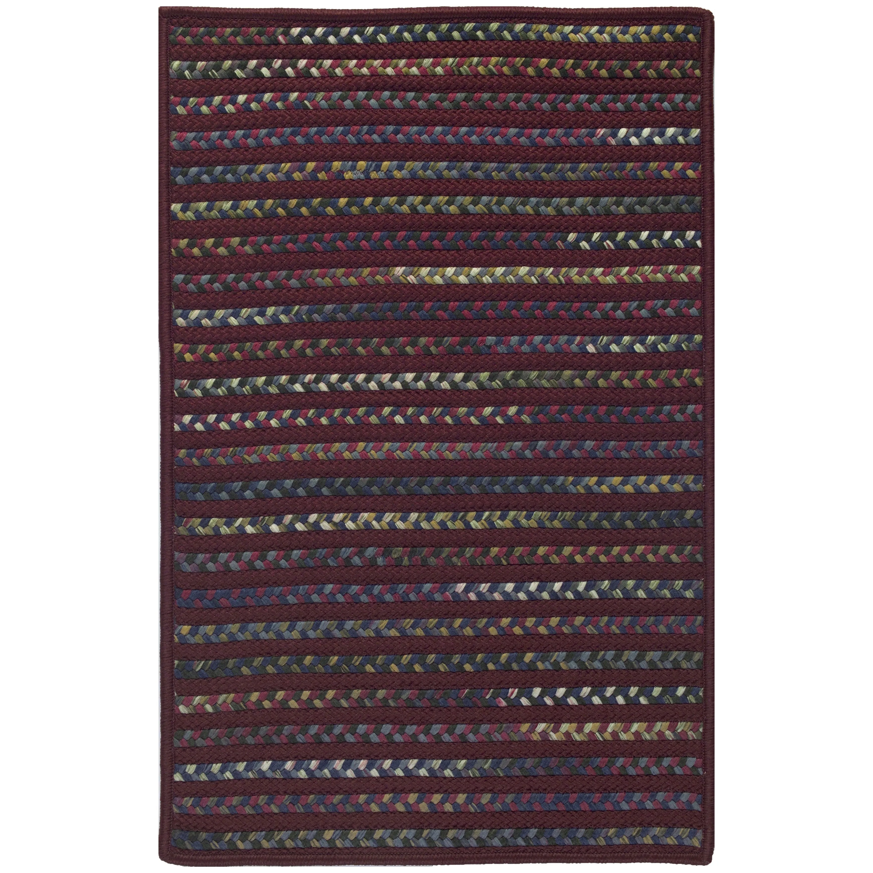 Colonial Mills Phoenix Multicolor Geometric Striped Braided Area Rug