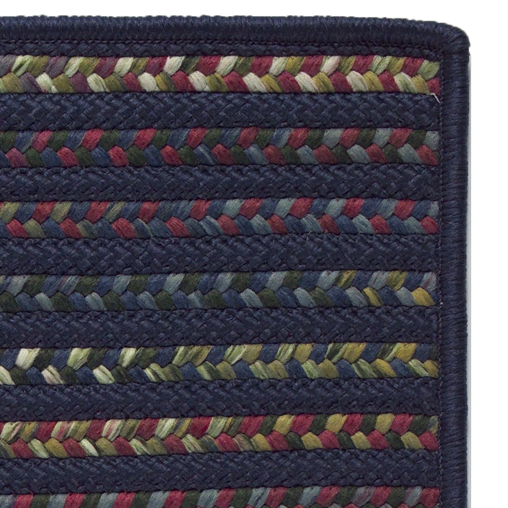 Colonial Mills Phoenix Multicolor Geometric Striped Braided Area Rug