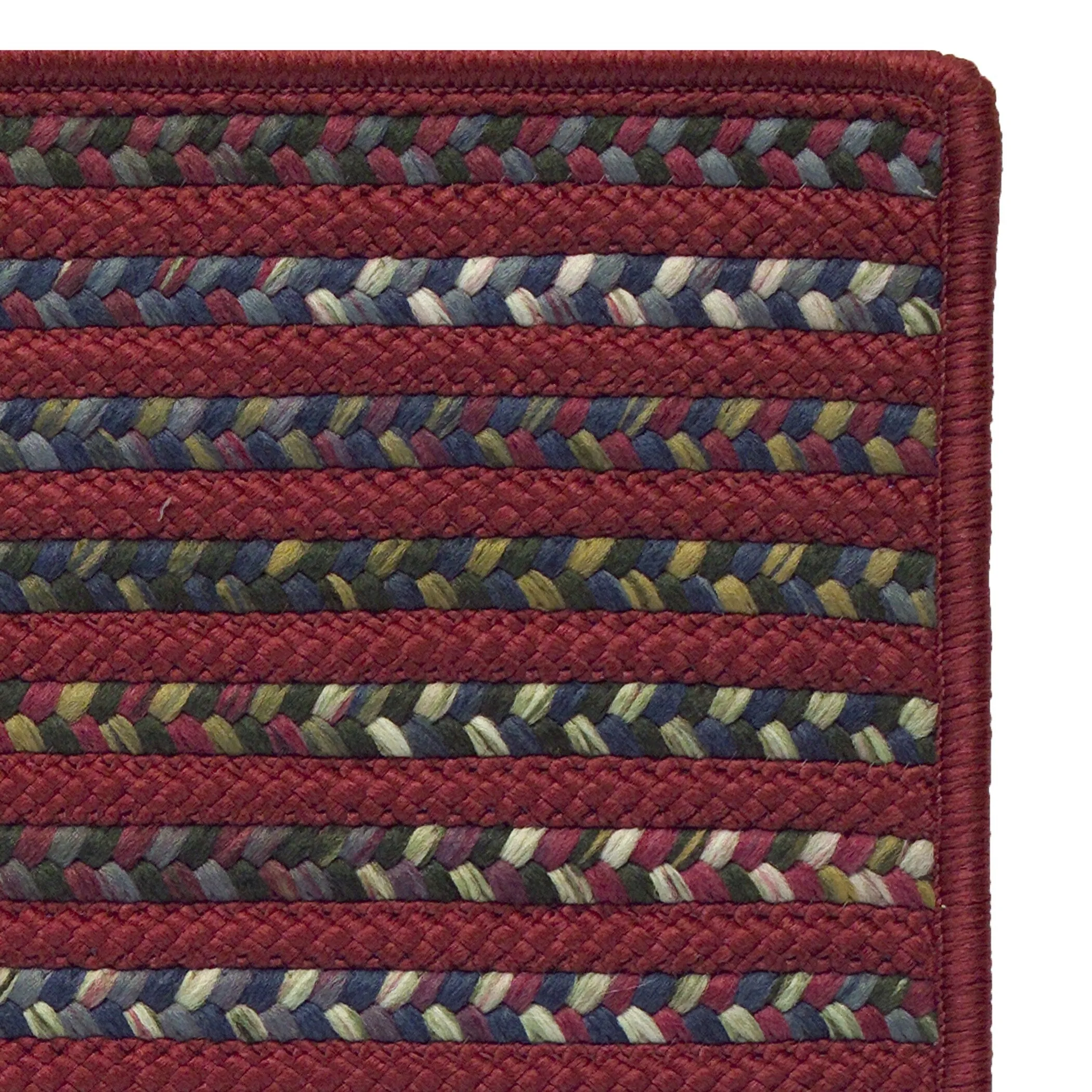 Colonial Mills Phoenix Multicolor Geometric Striped Braided Area Rug
