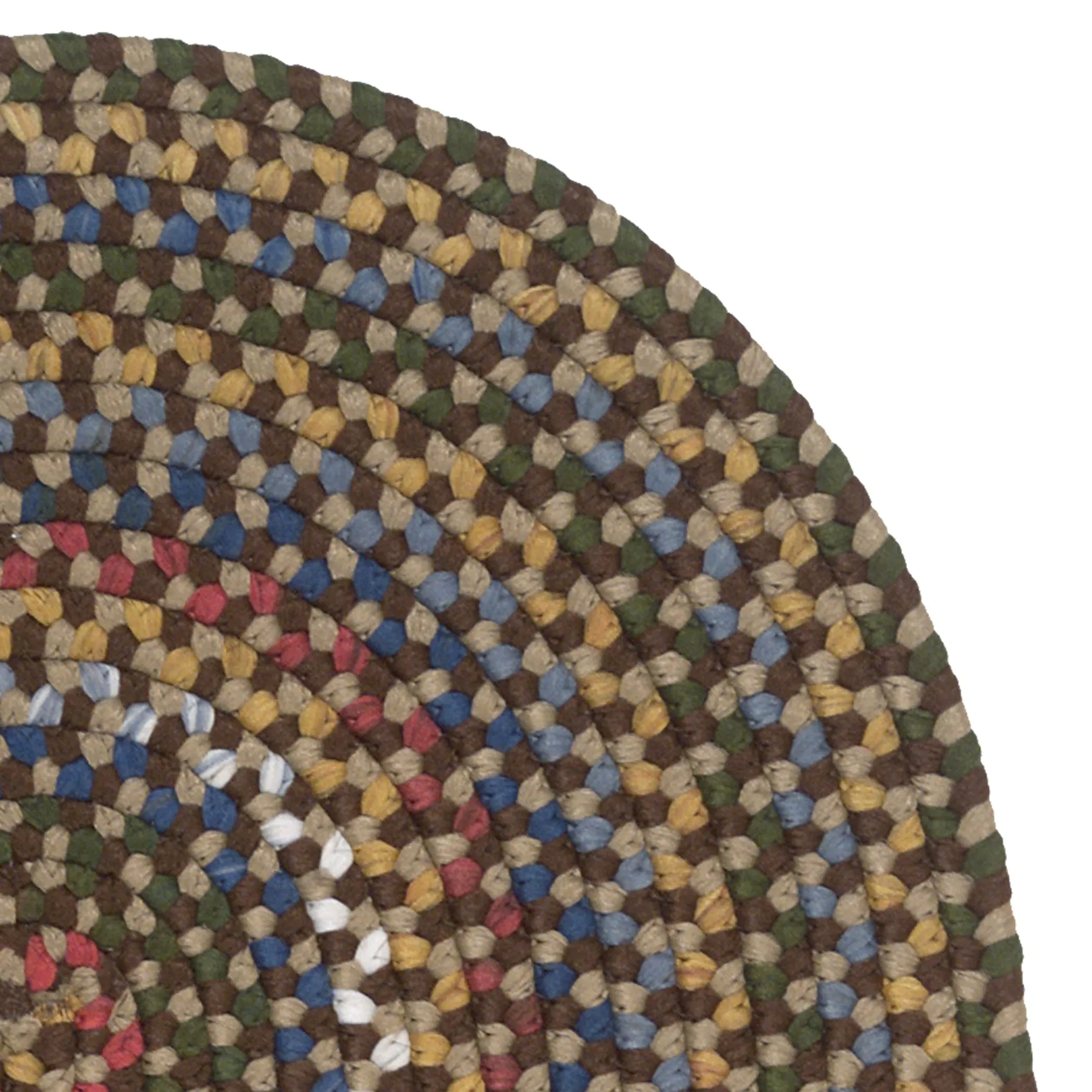 Colonial Mills Wayland Handmade Farmhouse Multicolor Braided Oval Rug
